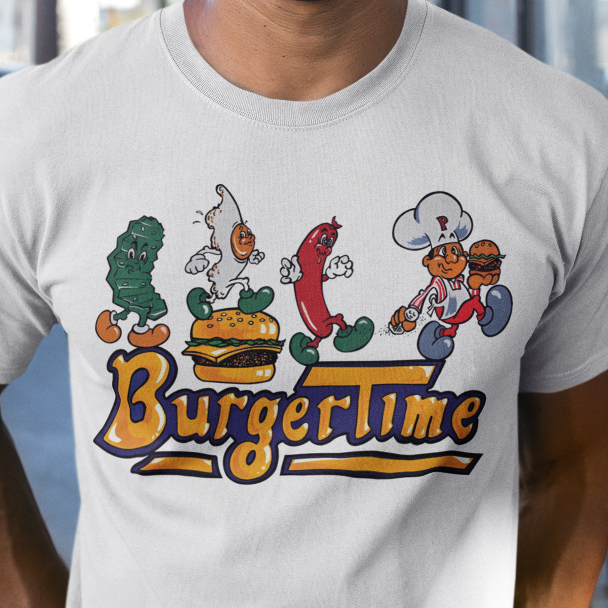 BeautiPrints Tees Facebook ad: BurgerTime