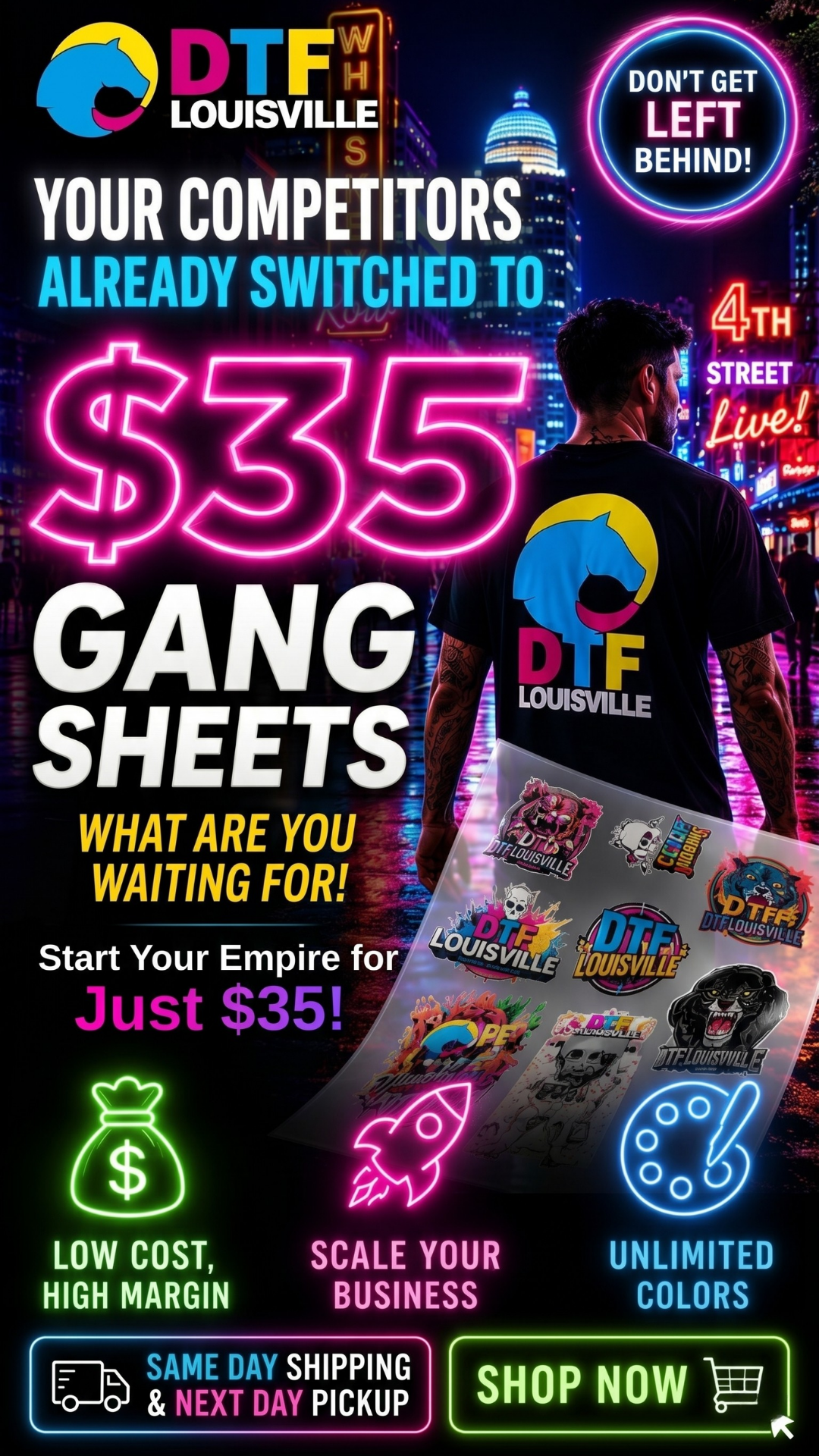 DTF louisville Facebook ad: (4.7) Reviews