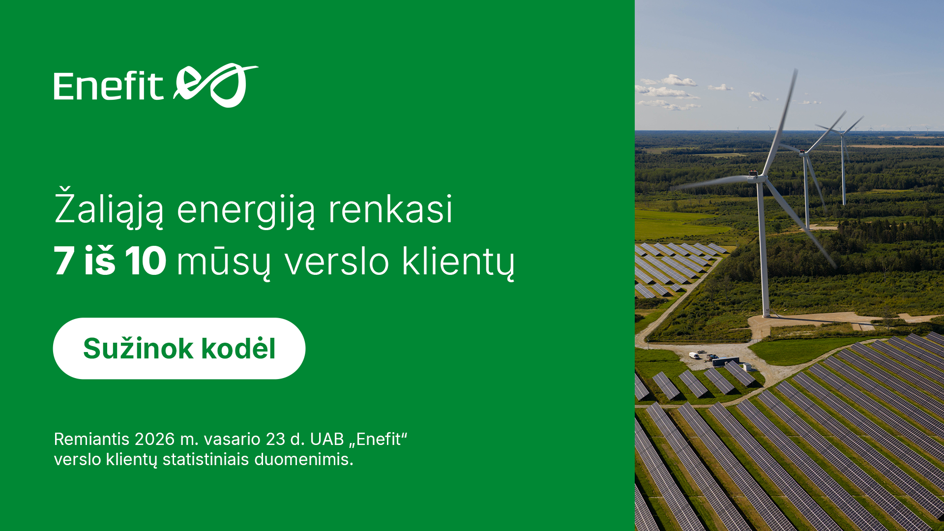 Enefit Lietuva Facebook ad