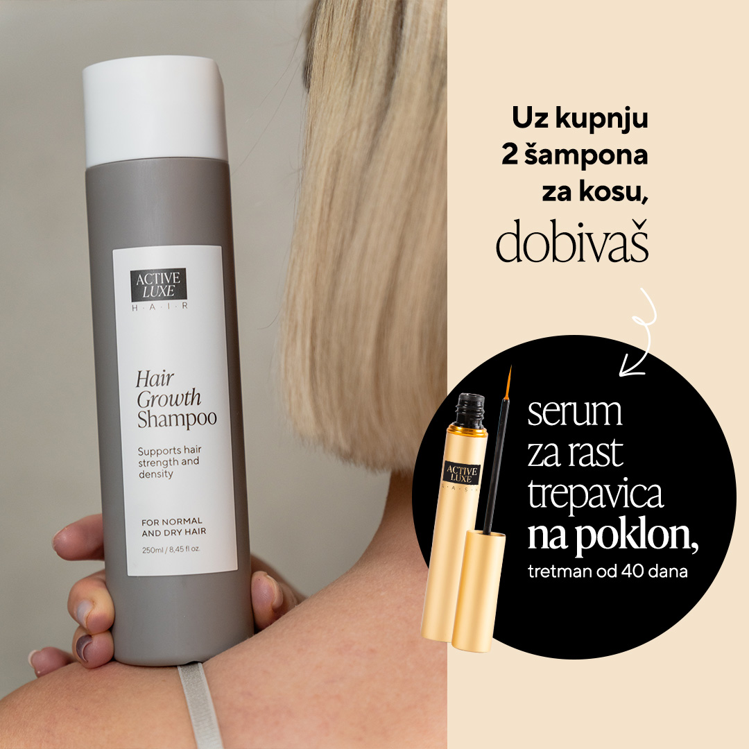 Active Luxe Cosmetics Hrvatska Facebook ad: GRATIS serum za rast trepavica za tebe