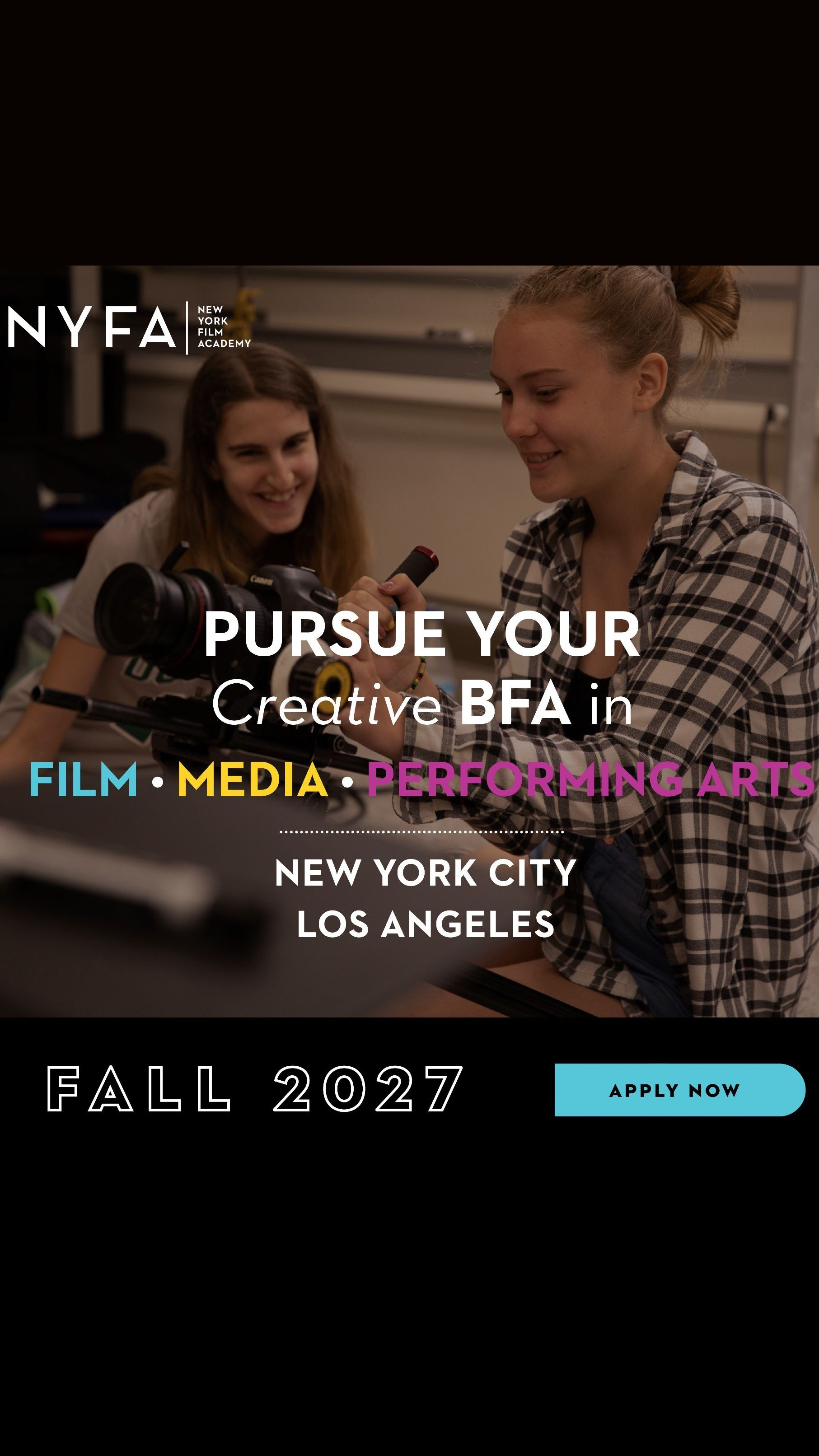 New York Film Academy Facebook ad