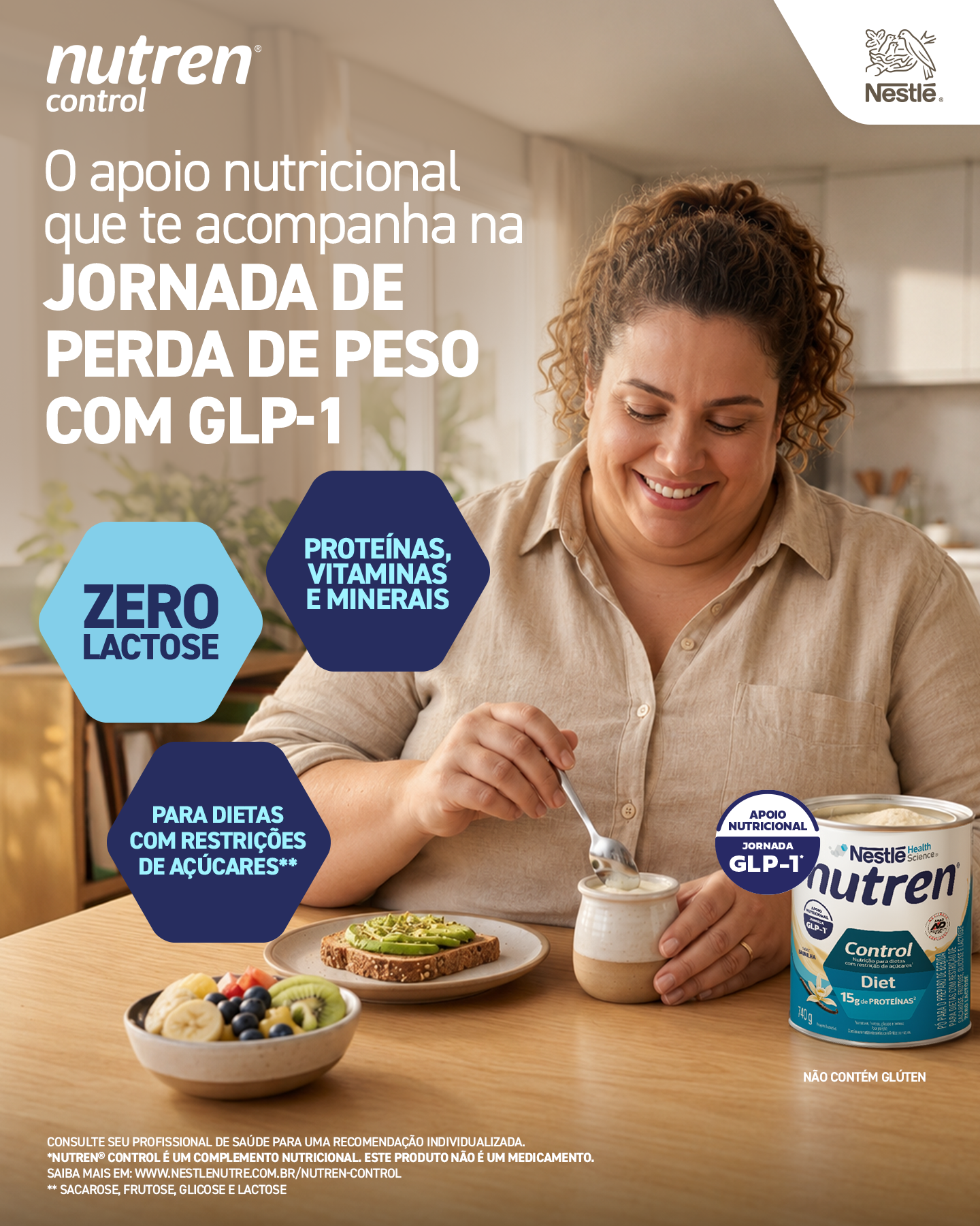 Nutren Control Facebook ad: Nutrição para apoiar a jornada com GLP-1