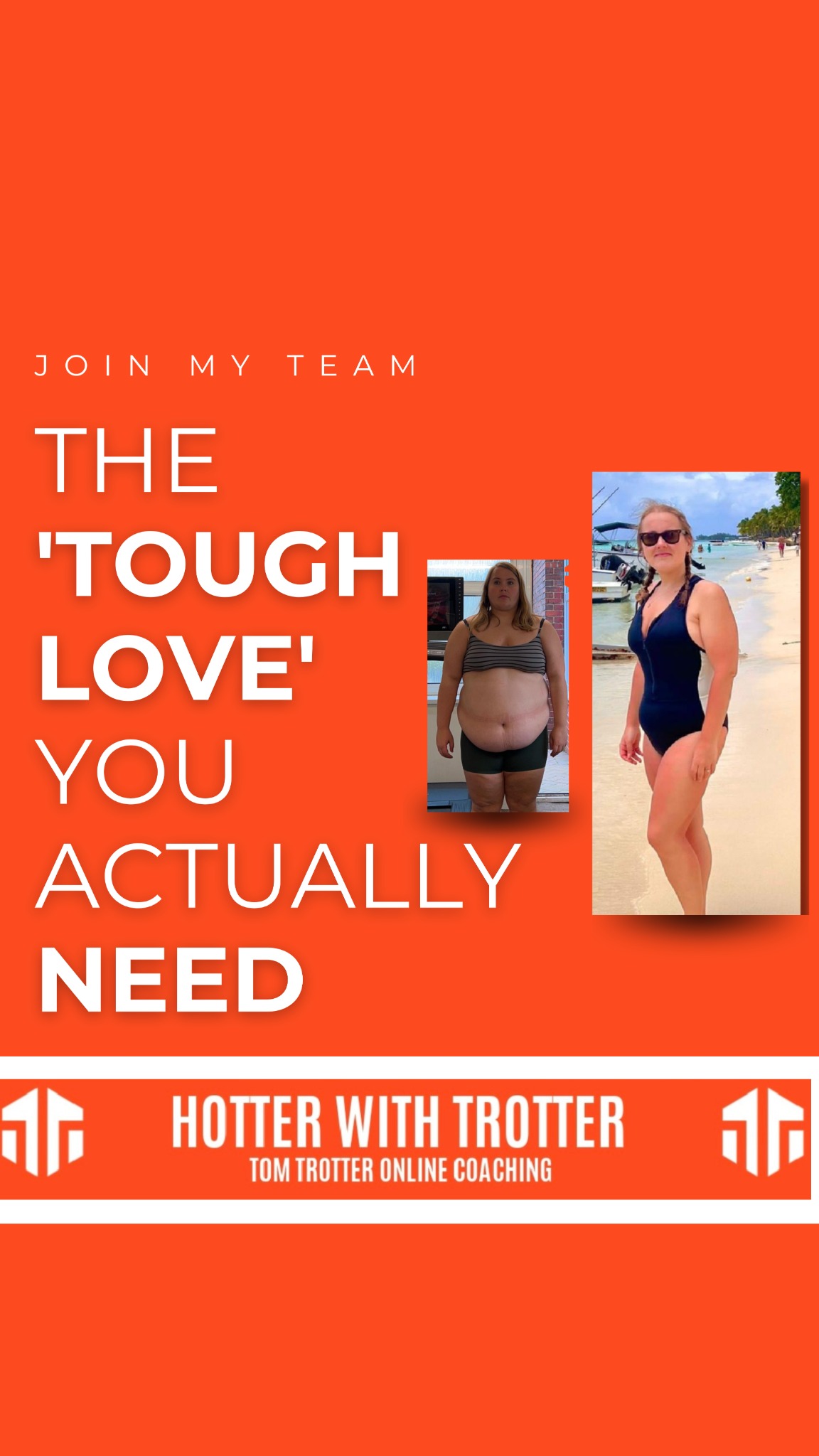 TOM Trotter Facebook ad: Get Lean, Strong & Confident