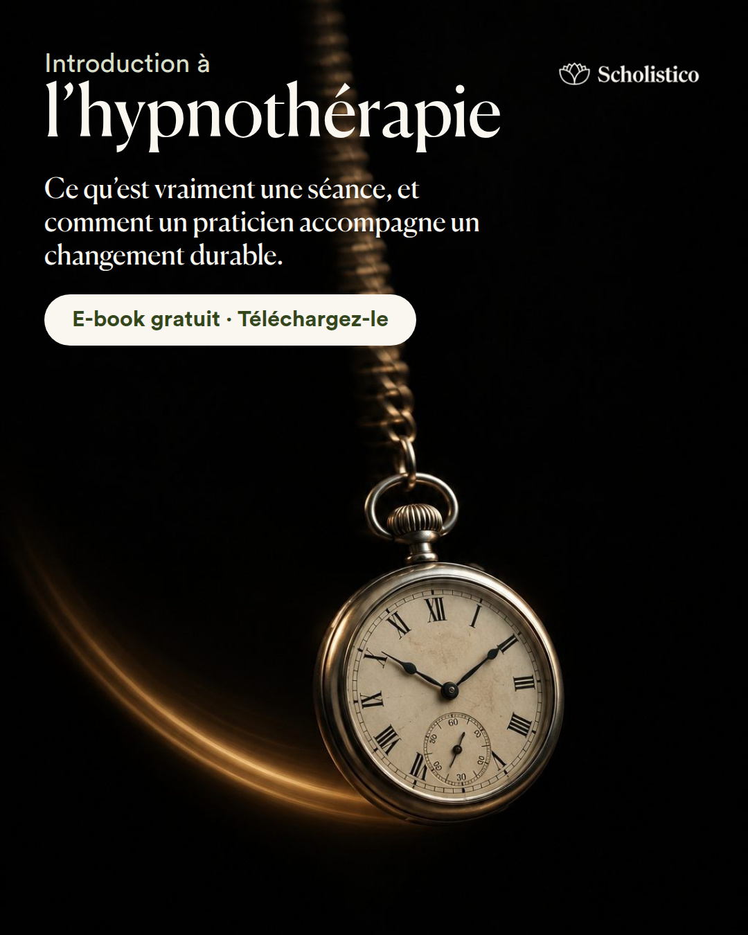 Scholistico en Français Facebook ad: L’hypnose expliquée: e-book gratuit