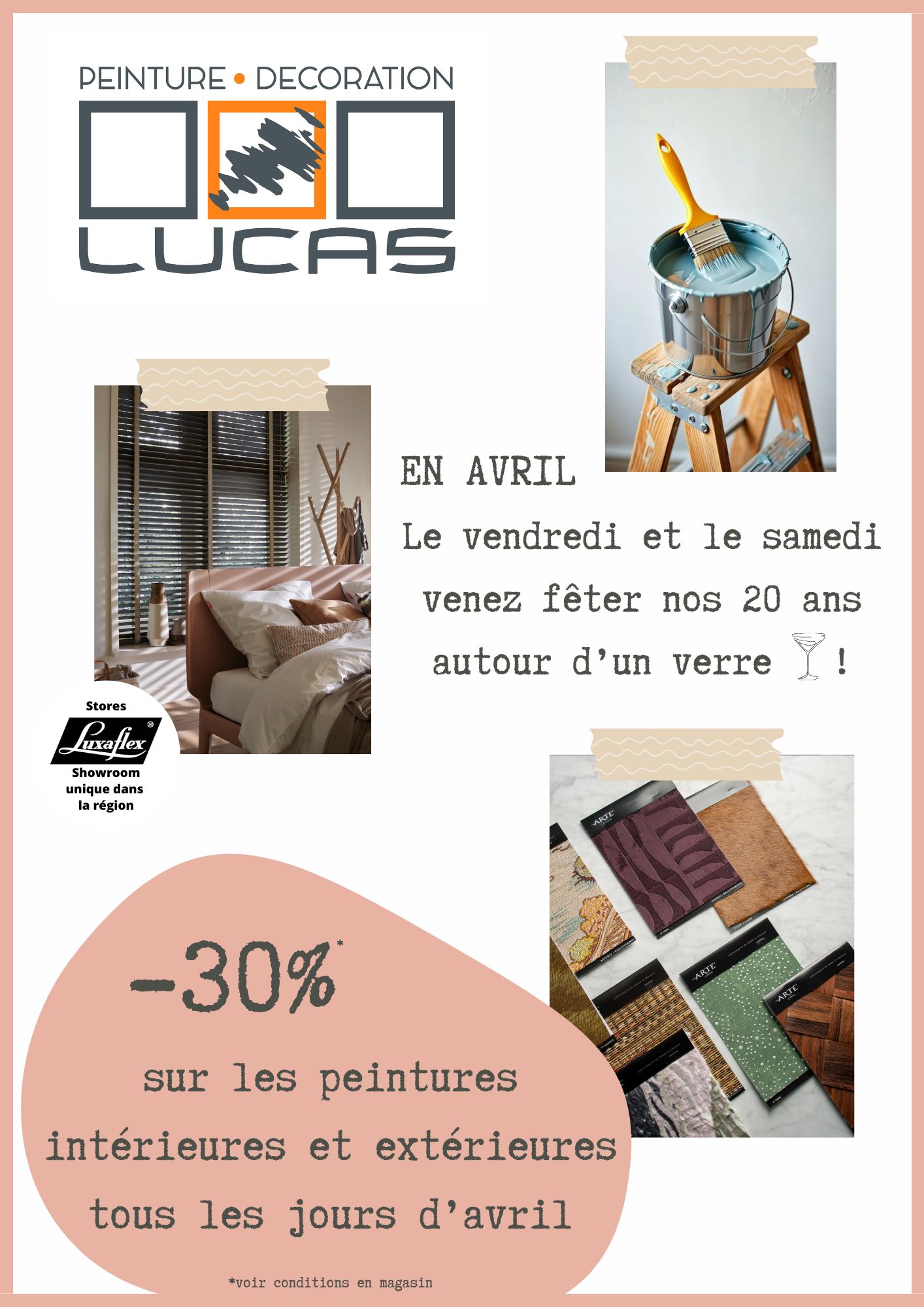 Lucas Peinture et Décoration Facebook ad: 20 ANS, ÇA SE FÊTE!