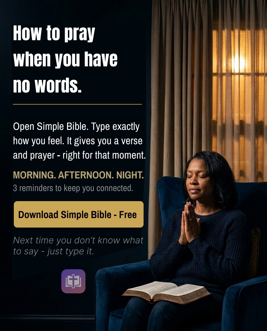 Simple Bible Daily Verse Facebook ad