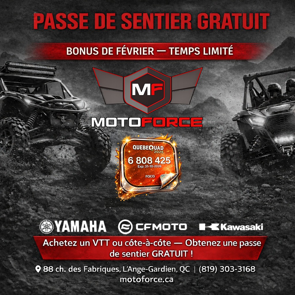 MotoForce Facebook ad: Concessionnaire de véhicules de sports motorisés neufs |…