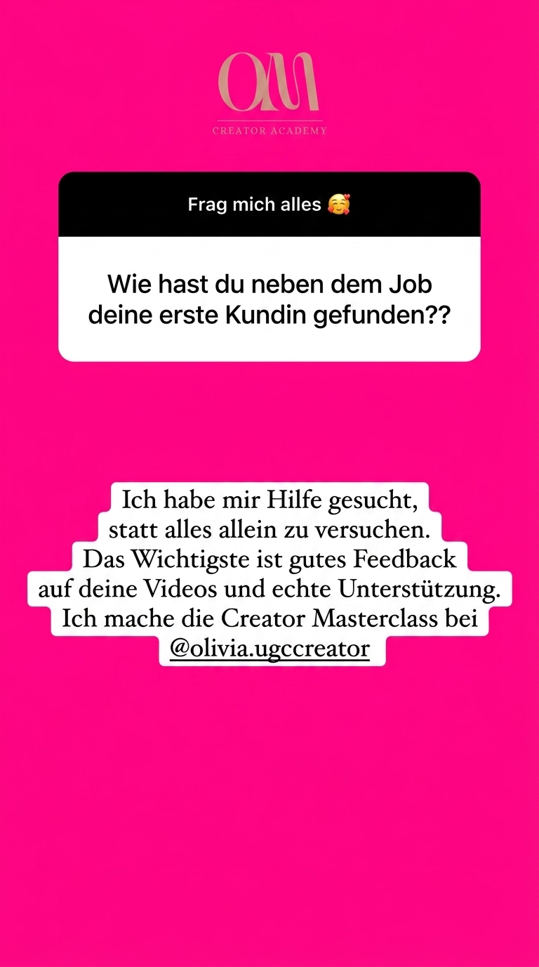 Olivia Malcher - UGC Masterclass Facebook ad