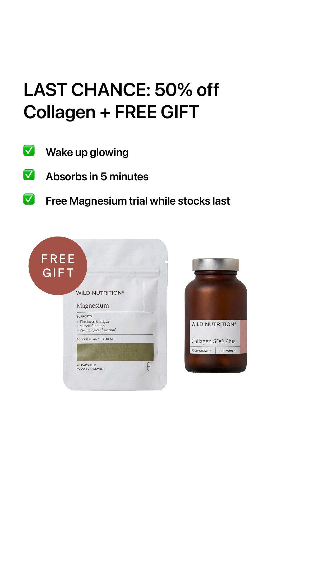 Wild Nutrition Facebook ad