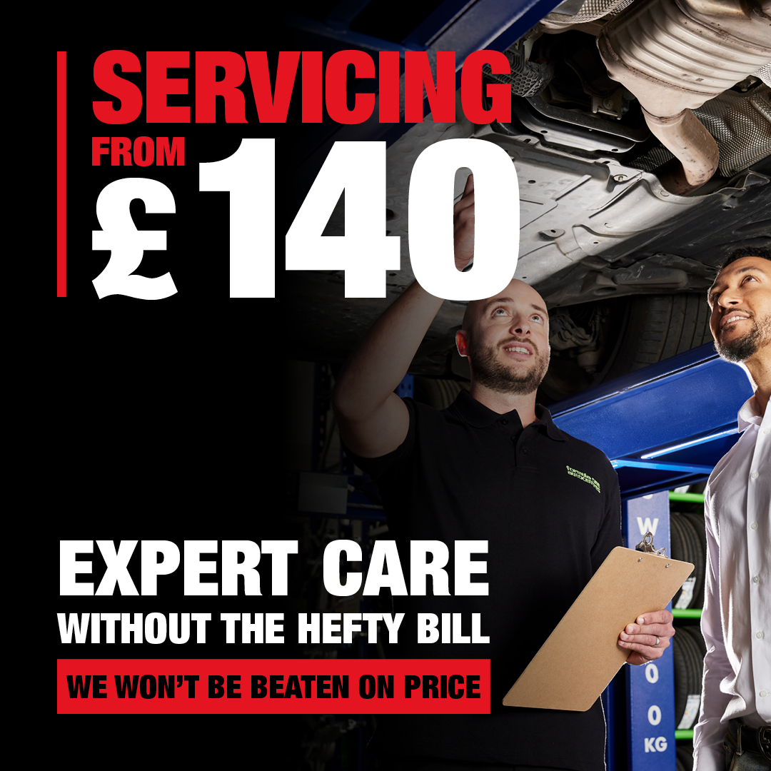 Formula One Autocentres Facebook ad: • Fast, reliable service • Keep your car in great…