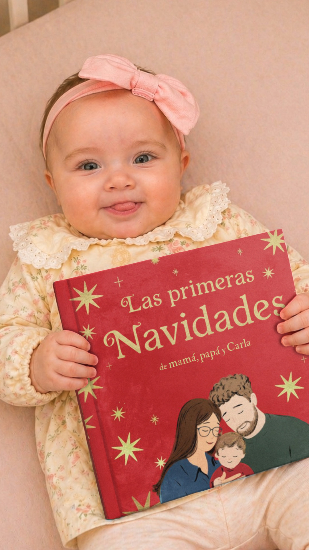 Wonderbly Facebook ad: Un libro de regalo de Navidad personalizado para la nueva…