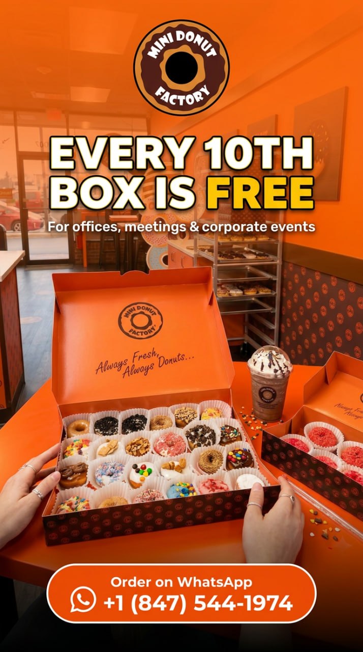 Mini Donut Factory Facebook ad: Create a wedding dessert experience your guests will…