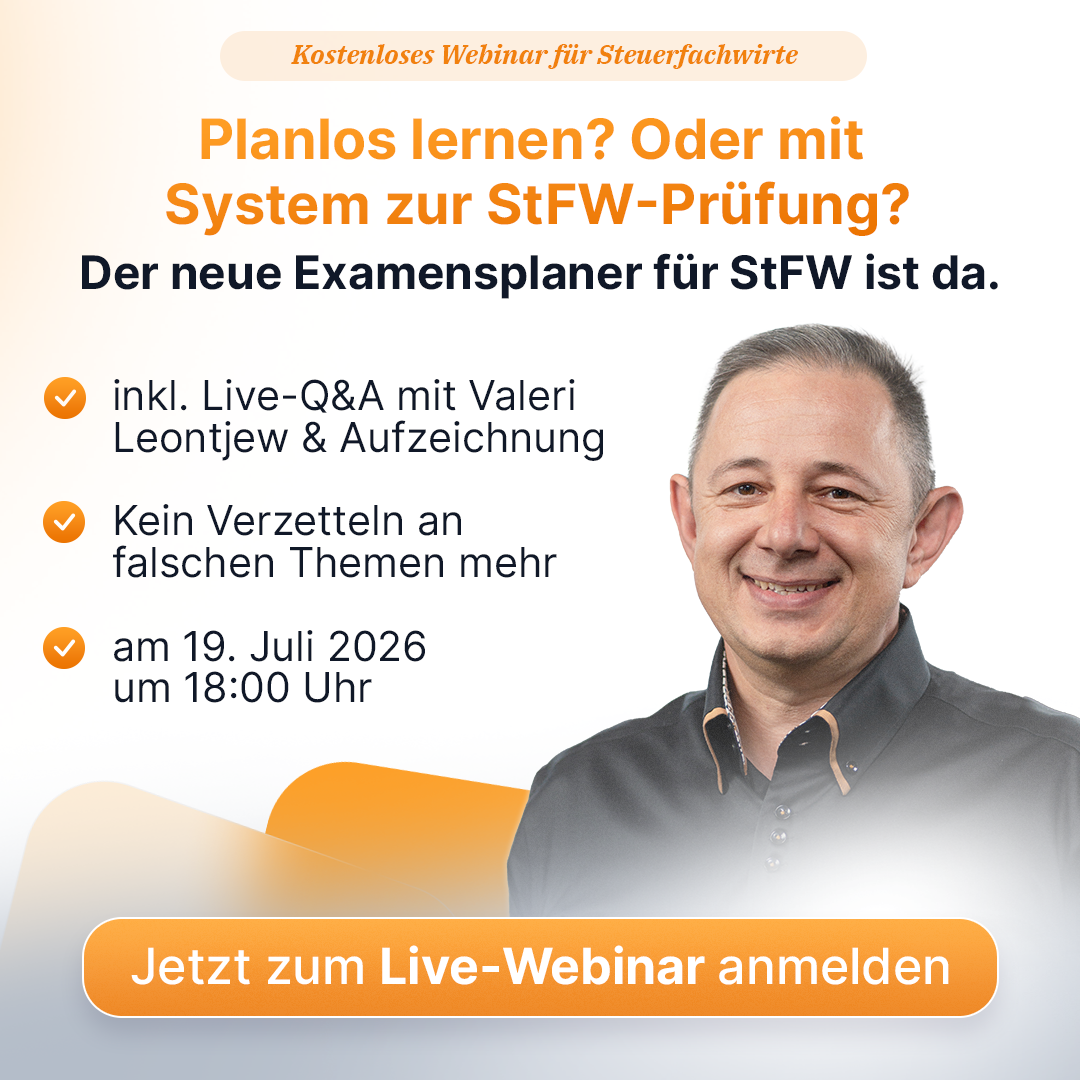 Steuerkurse.de Facebook ad from Jul 7, 2026