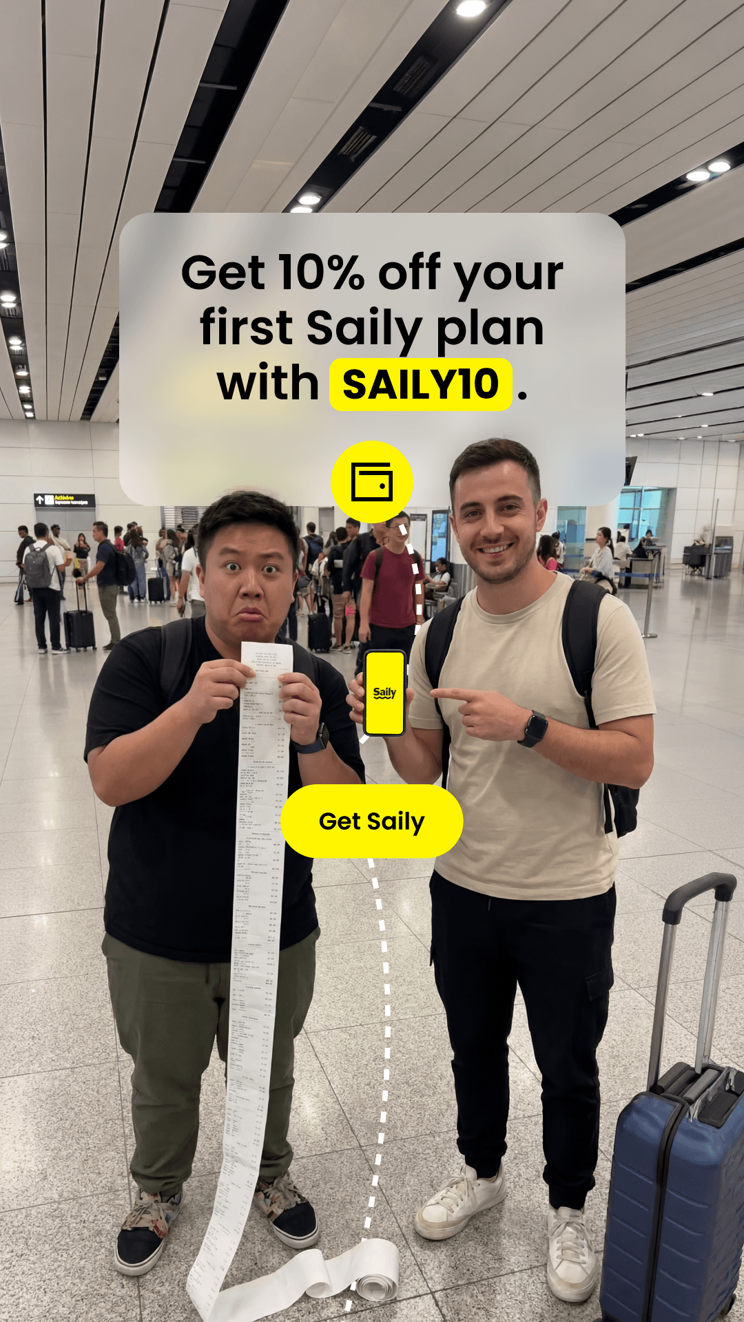 Saily Facebook ad