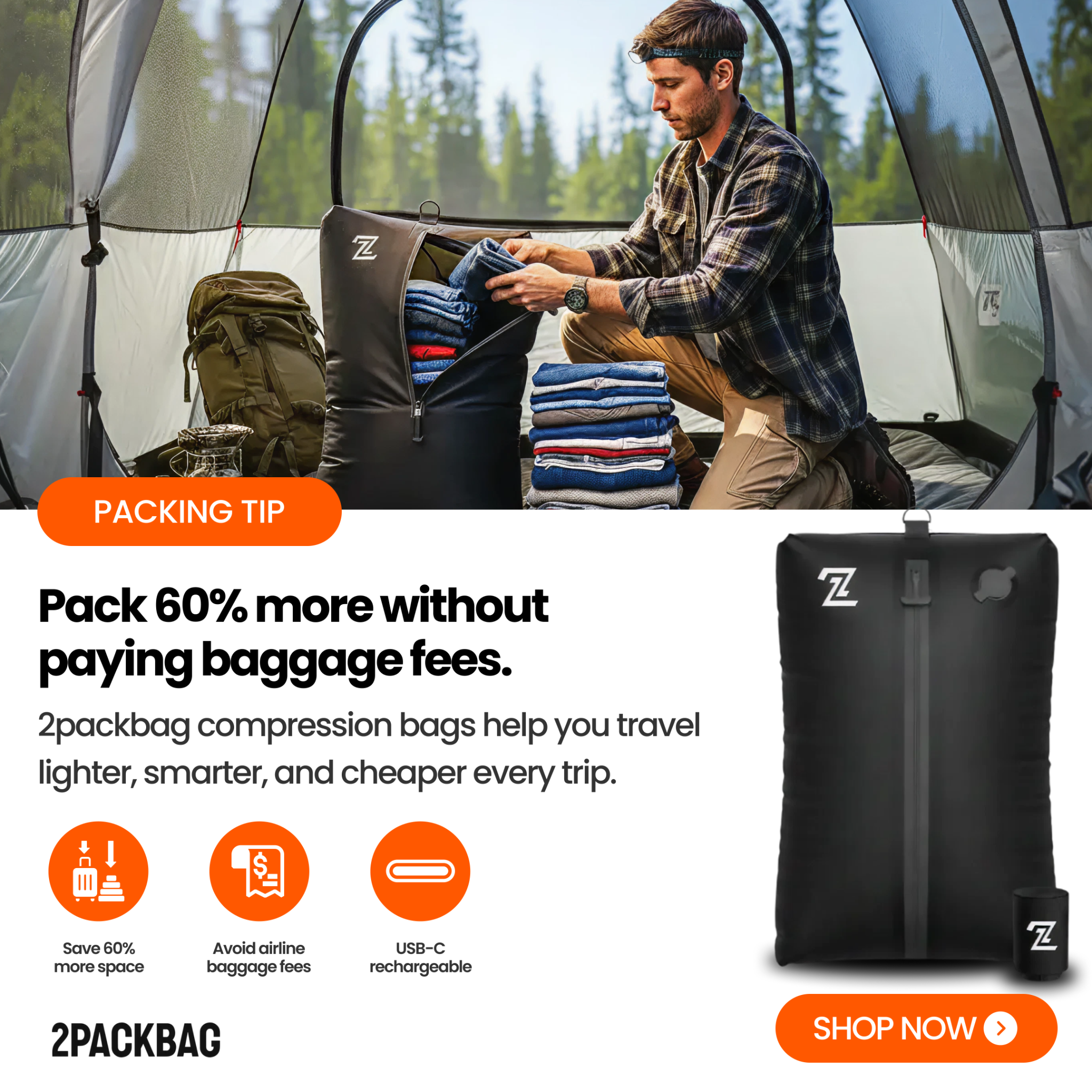 2packbag Facebook ad