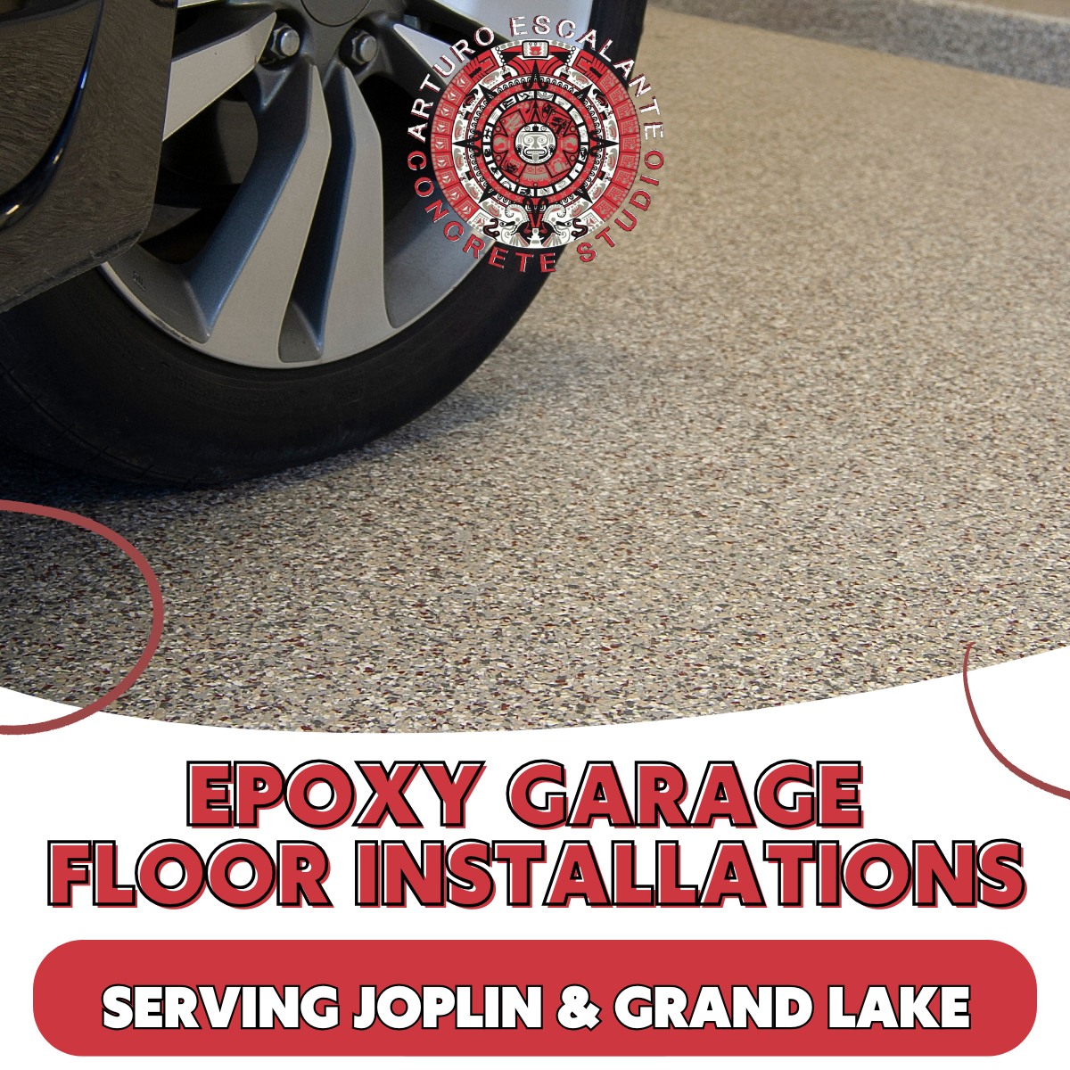 Crete Creations LLC Facebook ad: Do you have a dirty, stained garage floor?