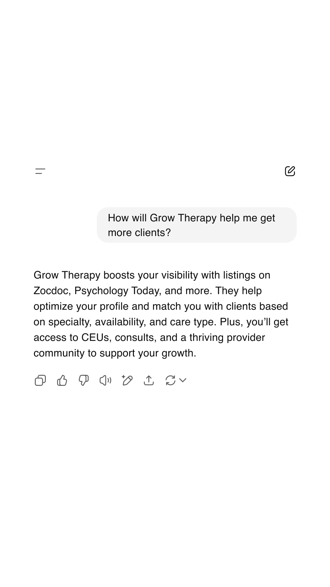 Grow Therapy Facebook ad