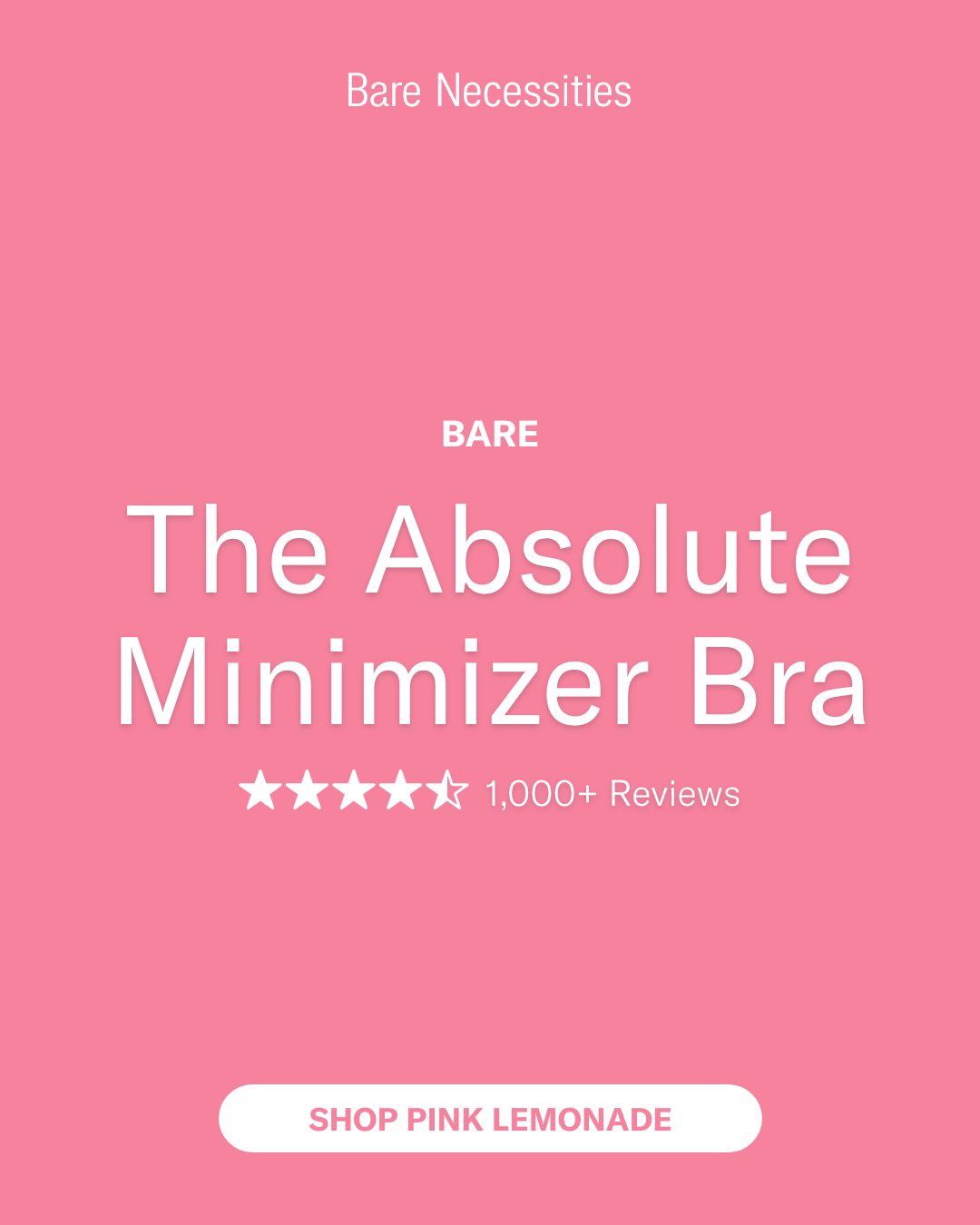 BARE NECESSITIES Facebook ad: The Minimizer You'll Actually Love