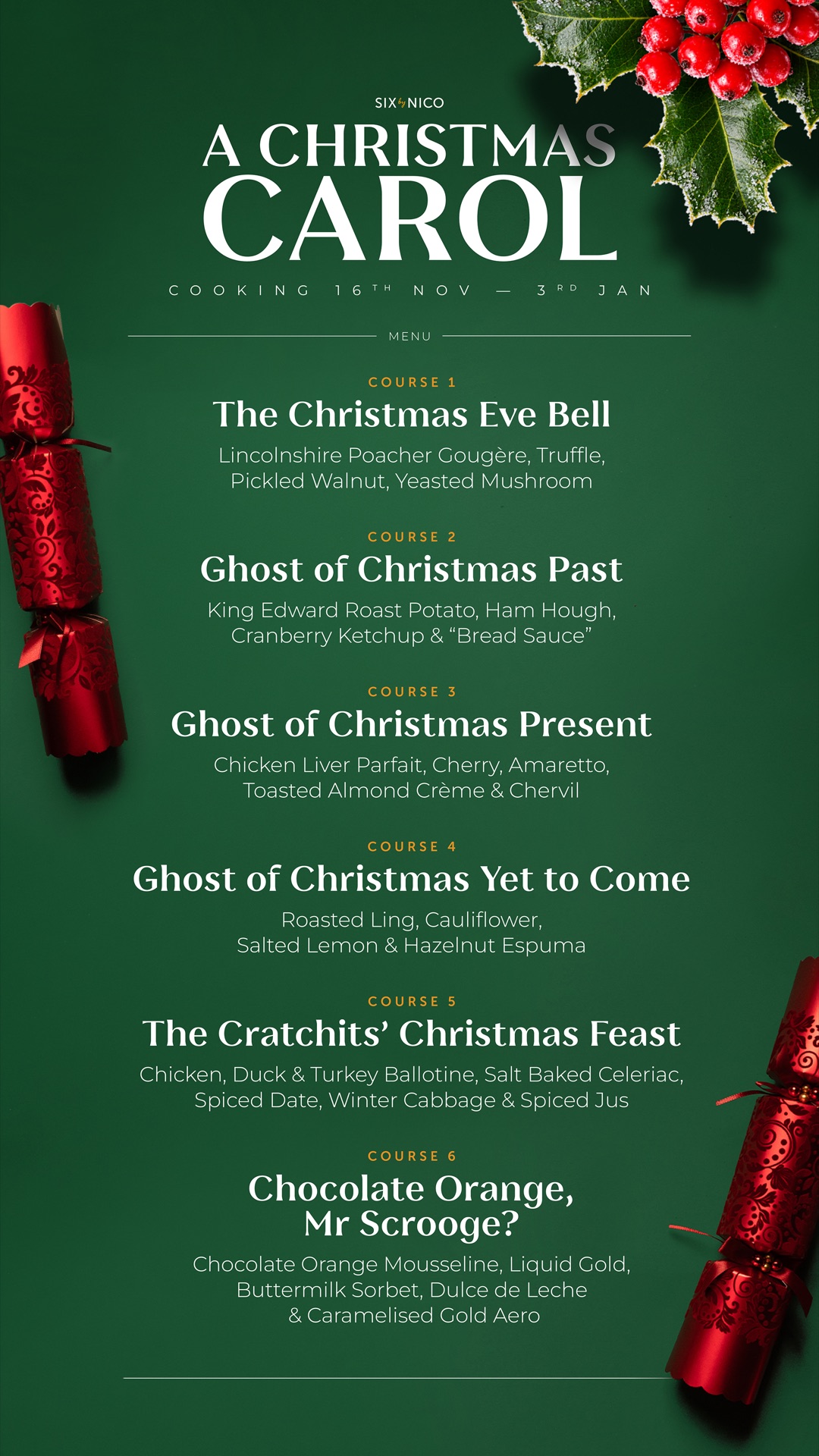 Six by Nico London Fitzrovia Facebook ad: A Story Told Through Six Courses