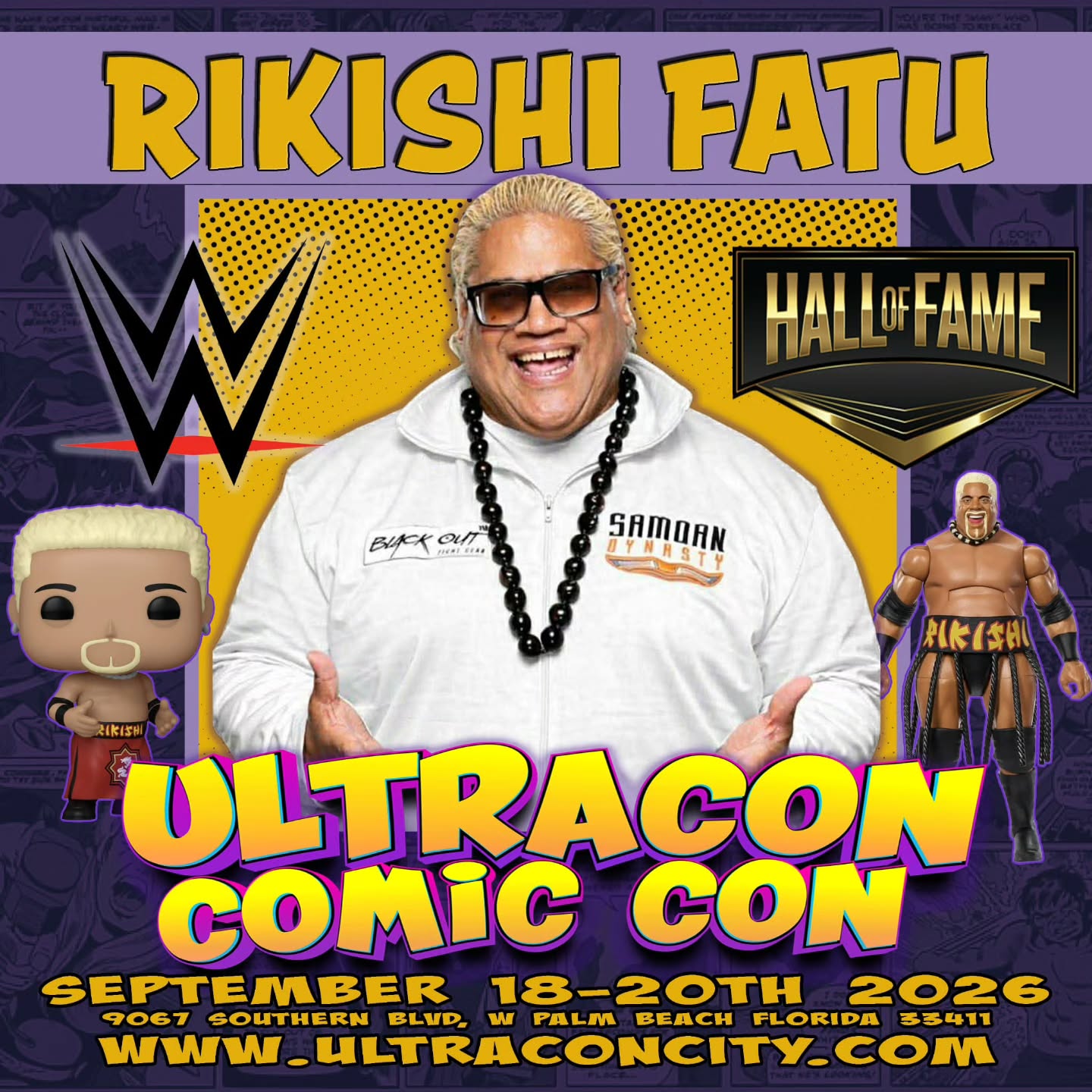 Ultracon Of South Florida Facebook ad: WWE Hall of Famer-RIKISHI FATU