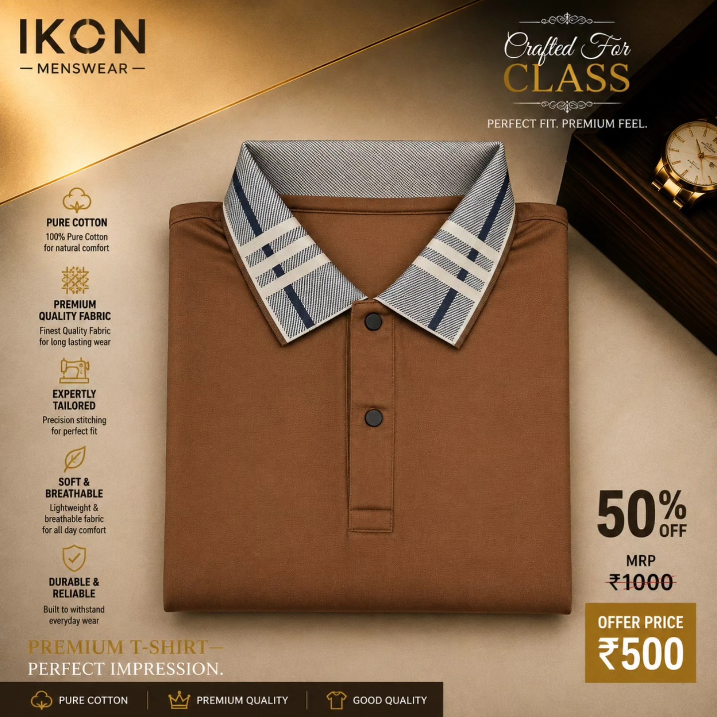 Ikon.menswear.vadodara Facebook ad: ₹599 ONLY.