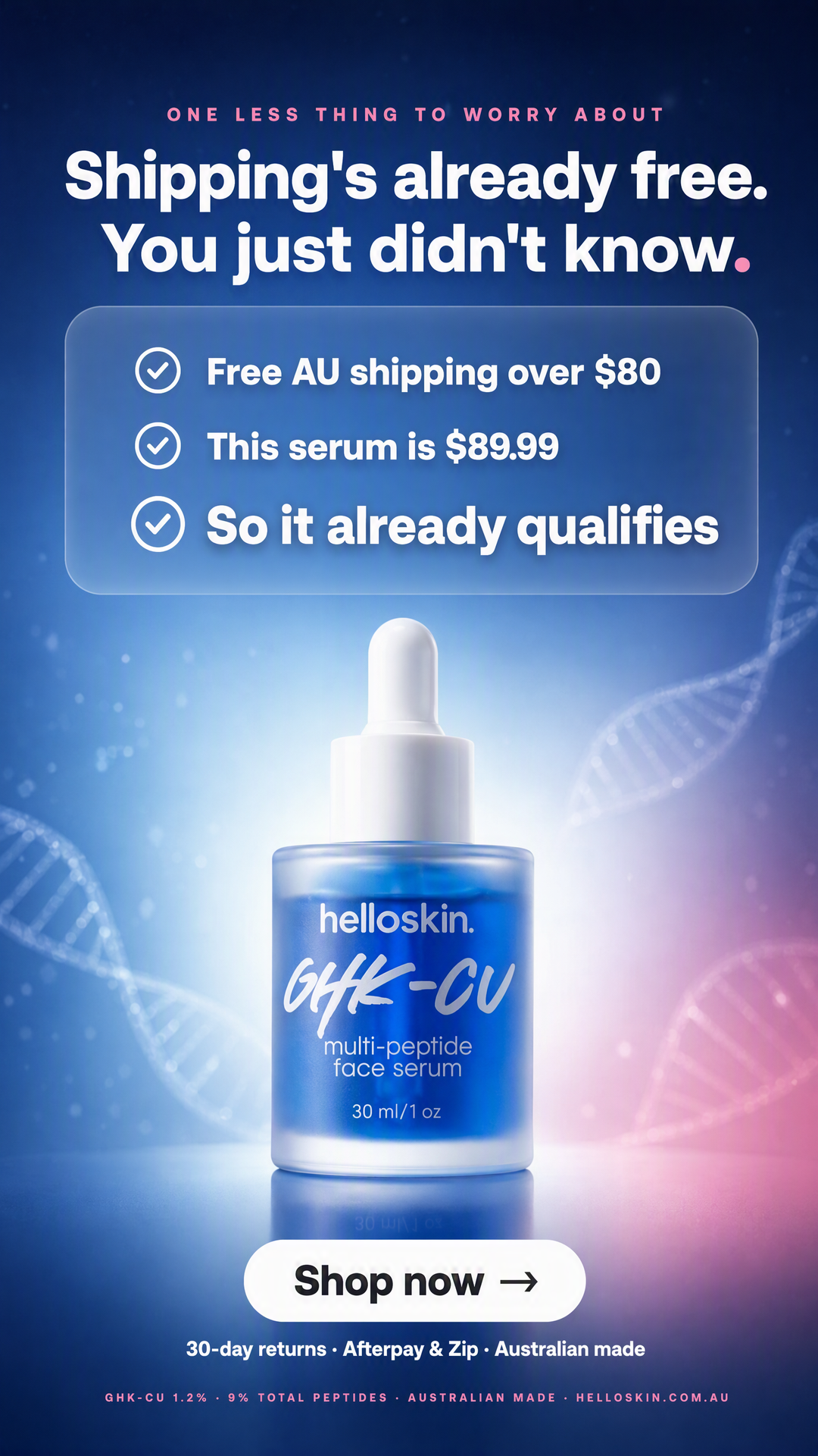 Helloskin Facebook ad