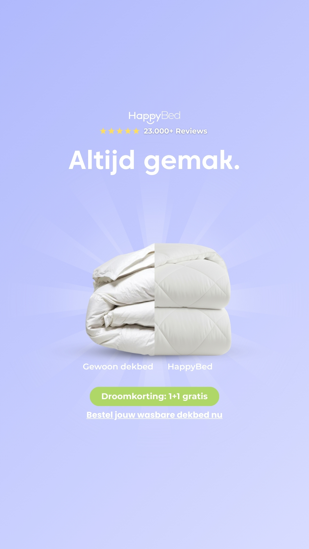 HappyBed Facebook ad