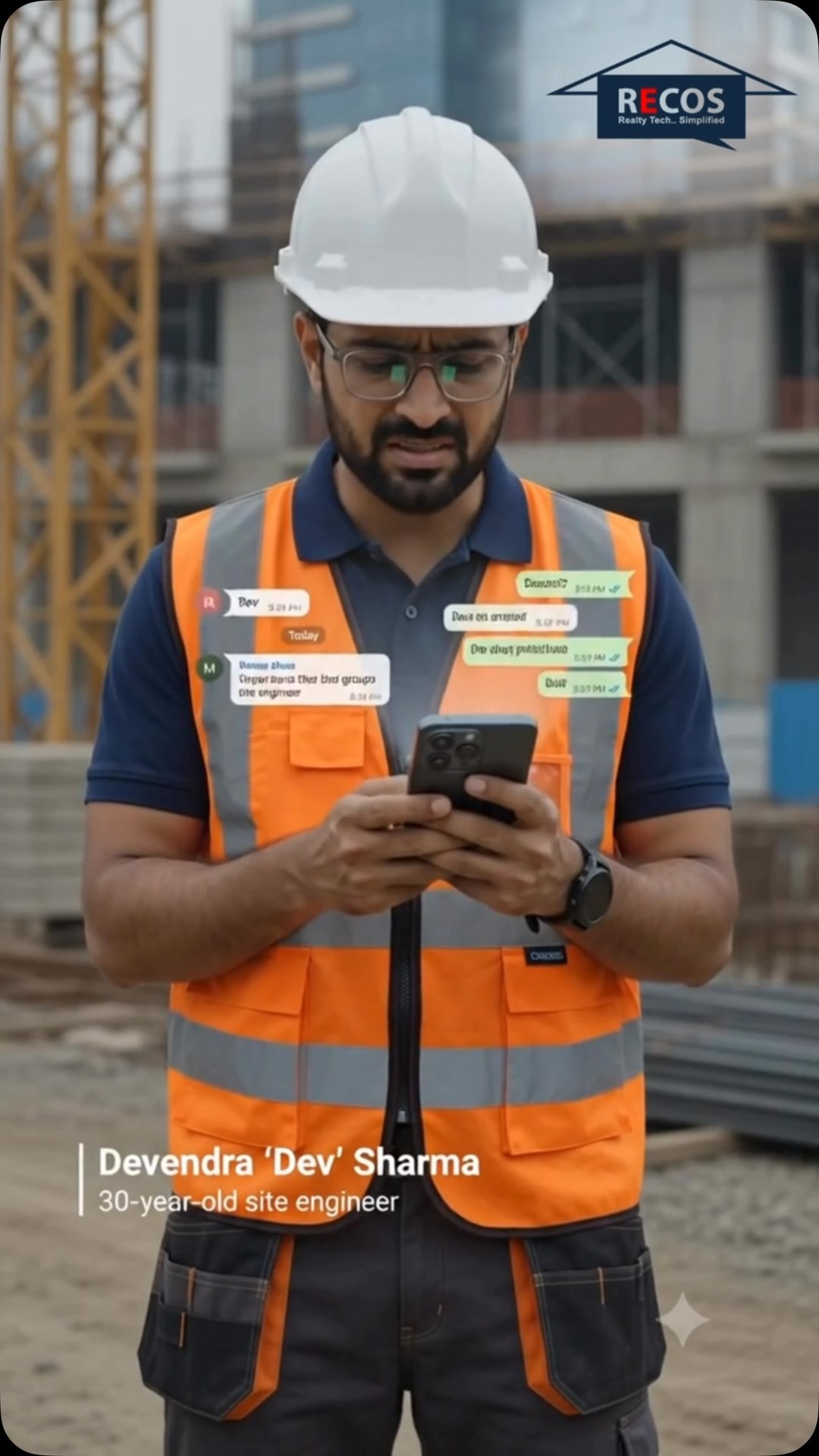 RECOS Simplifying Realty Facebook ad: Mumbai never stops.