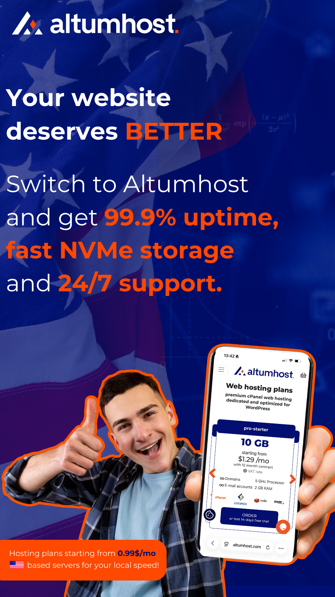 Altumhost - always online Facebook ad from Jan 15, 2026