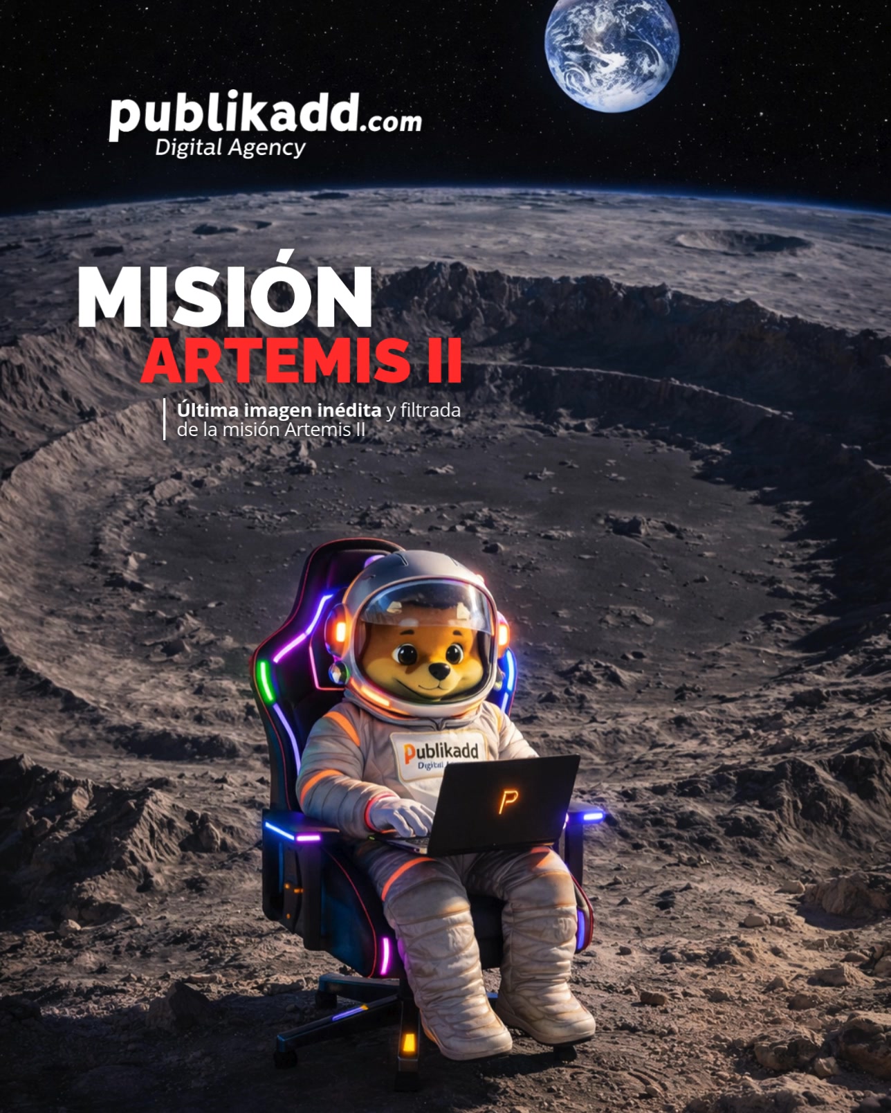 PublikAdd Agencia de Marketing Digital Facebook ad: Se filtran imágenes inéditas de la misión Artemis…