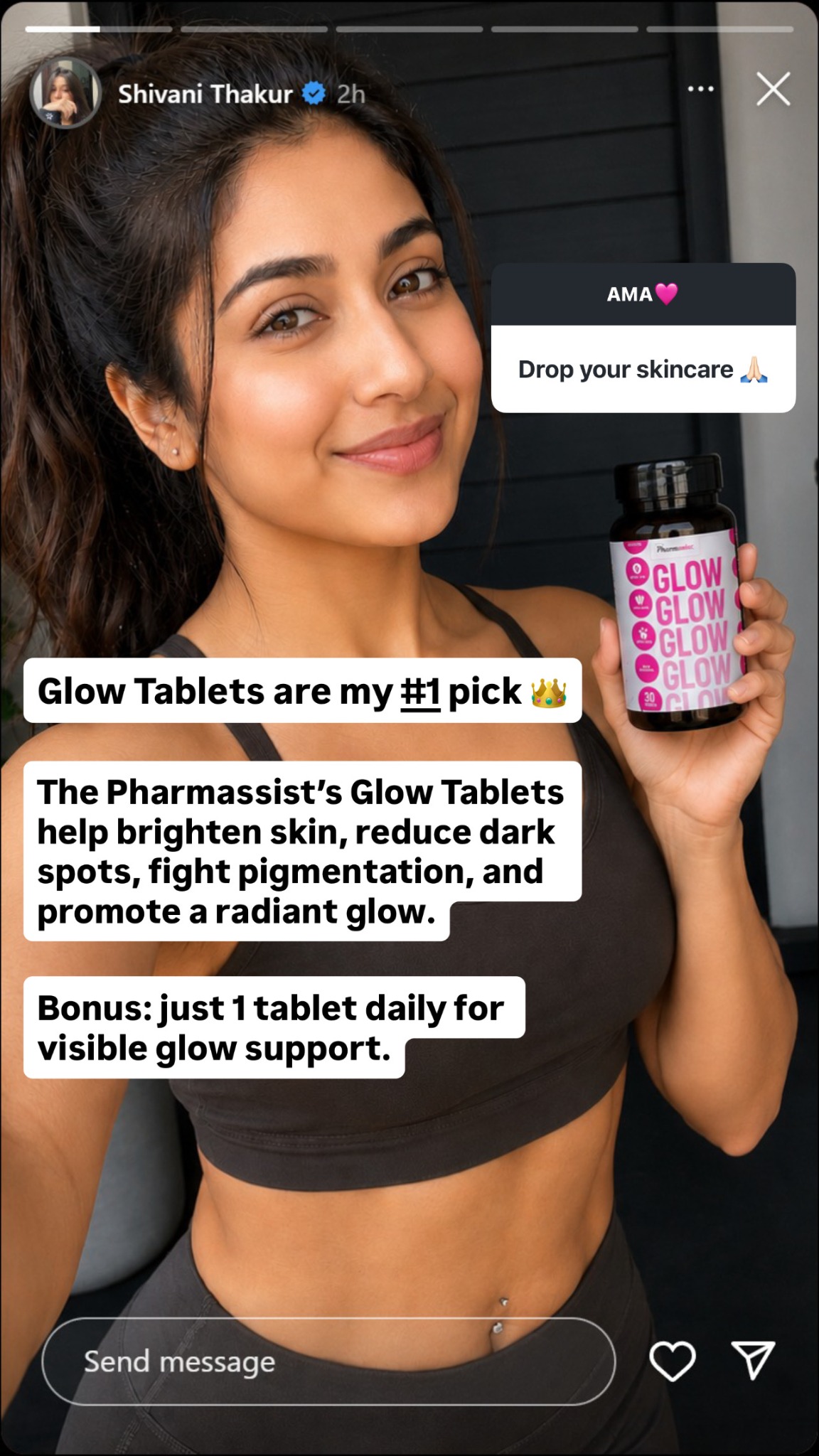 The Pharmassist Facebook ad: Brighten & Hydrate Skin Naturally