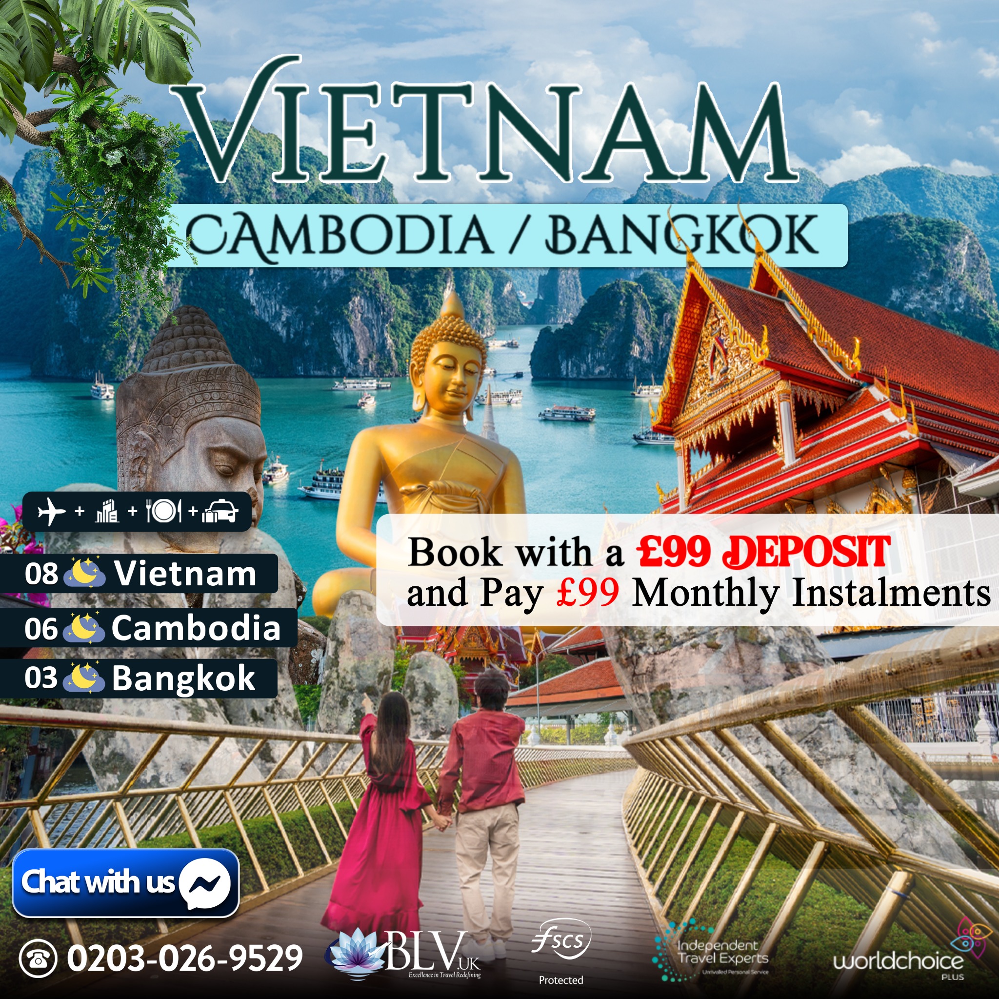 Blue Lotus Vacations UK Facebook ad