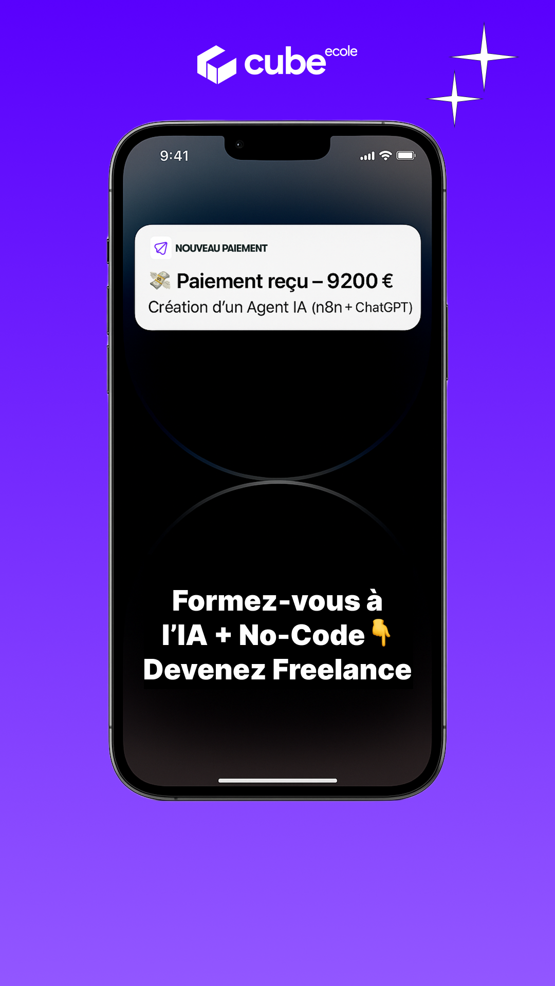École Cube Facebook ad