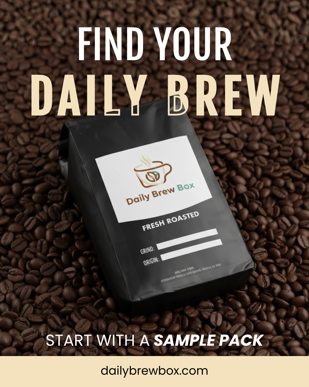 Daily Brew Box Facebook ad: Your Daily Brew, Upgraded