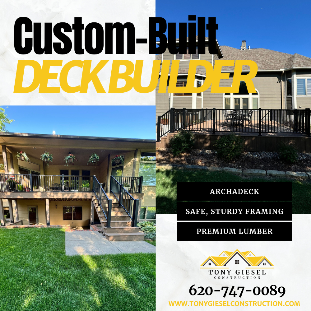 Tony Giesel Construction Facebook ad: Transform your home inside and out with Tony…