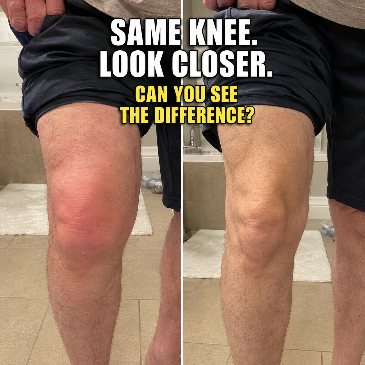 Linda Baker Facebook ad: 12 years of bone-on-bone knee pain gone in 2 days?