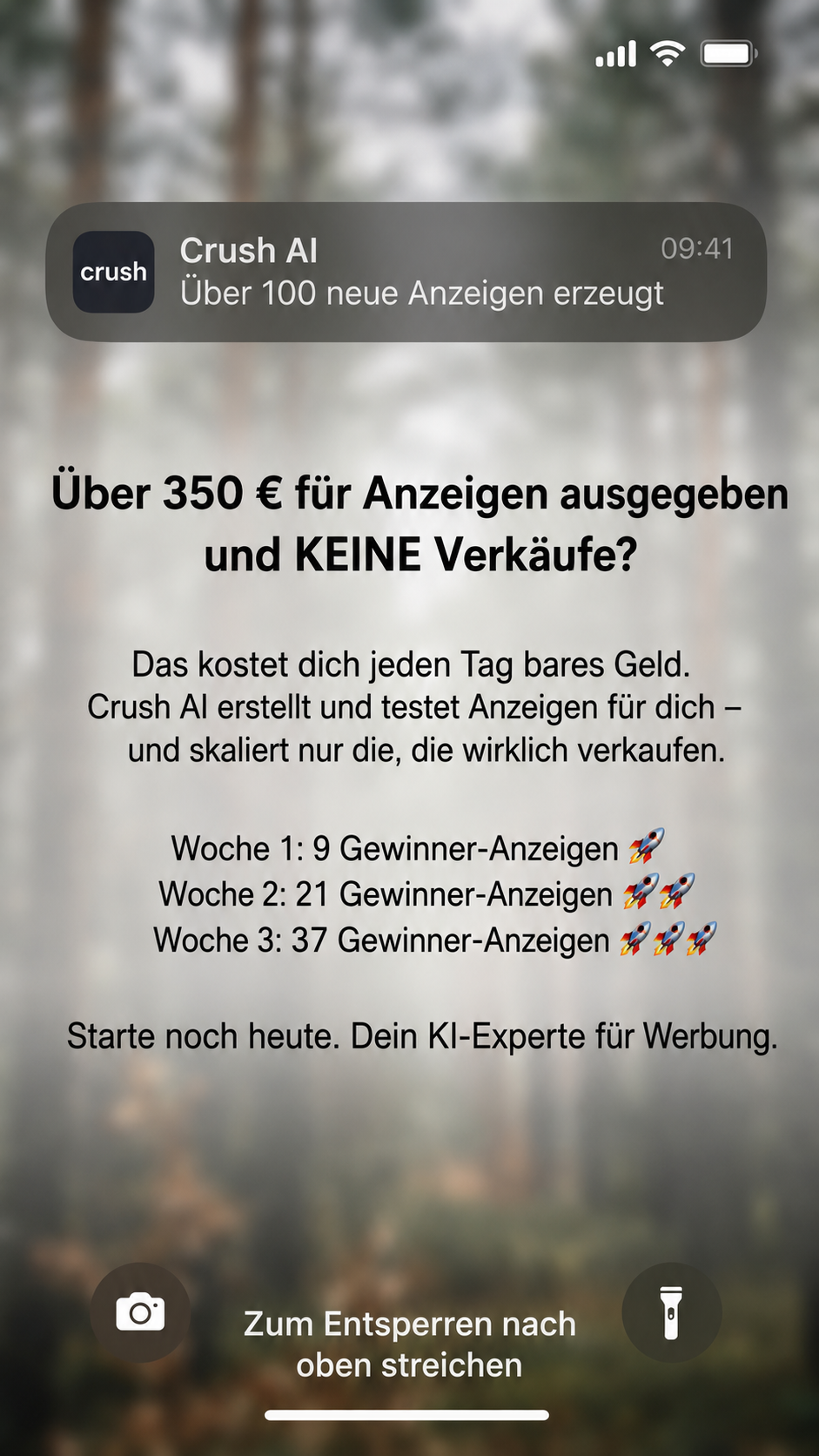 trycrush.ai Facebook ad