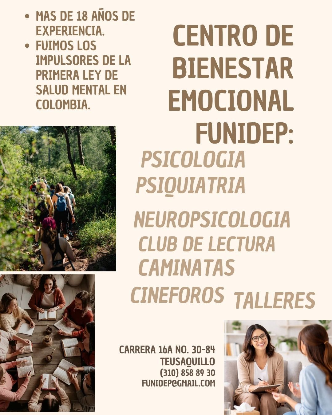 Funidep Facebook ad: CENTRO DE BIENESTAR EMOCIONAL FUNIDEP experiencia de mas…