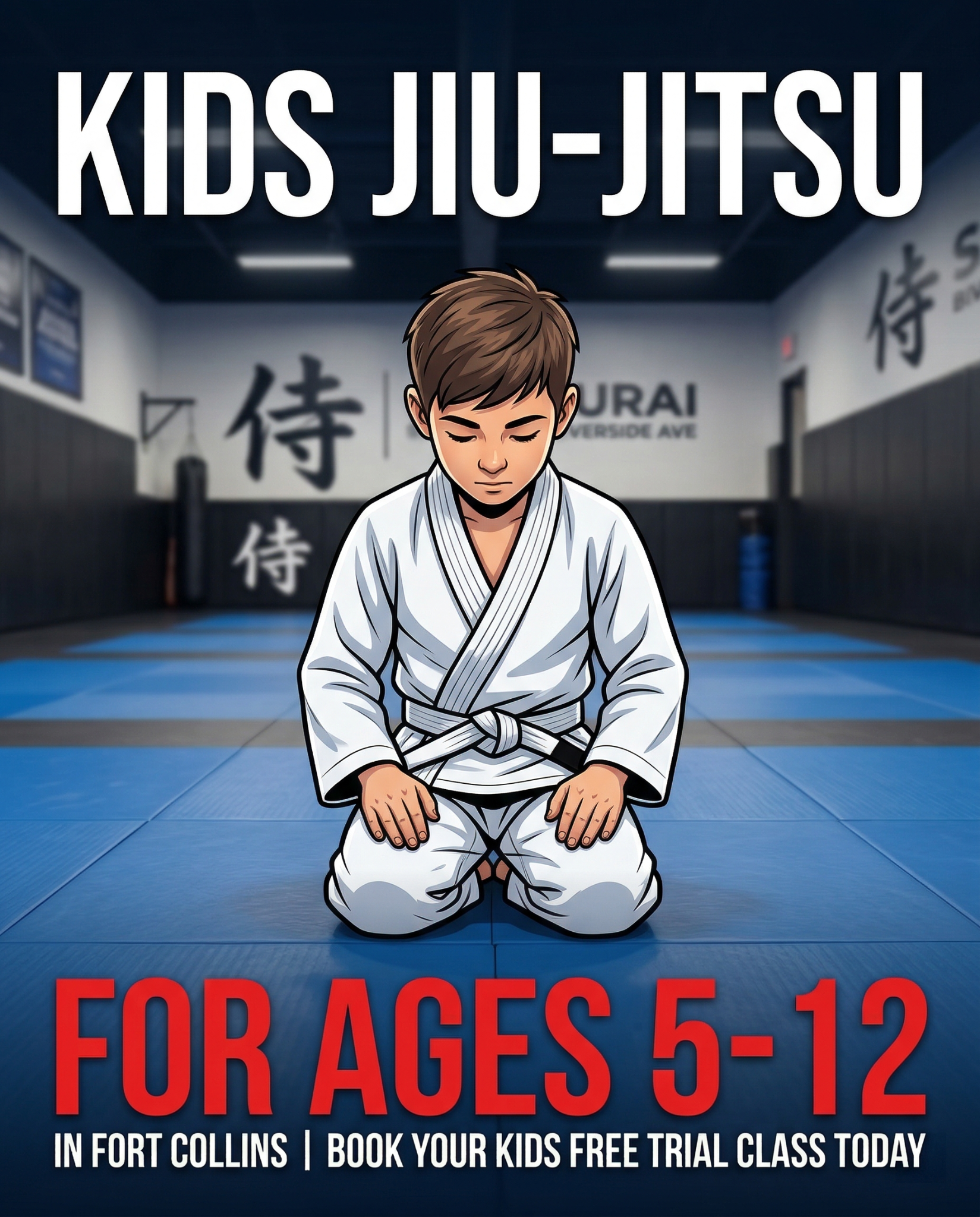 Total Ryu Martial Arts Facebook ad: Free Kids Martial Arts Class in Fort Collins