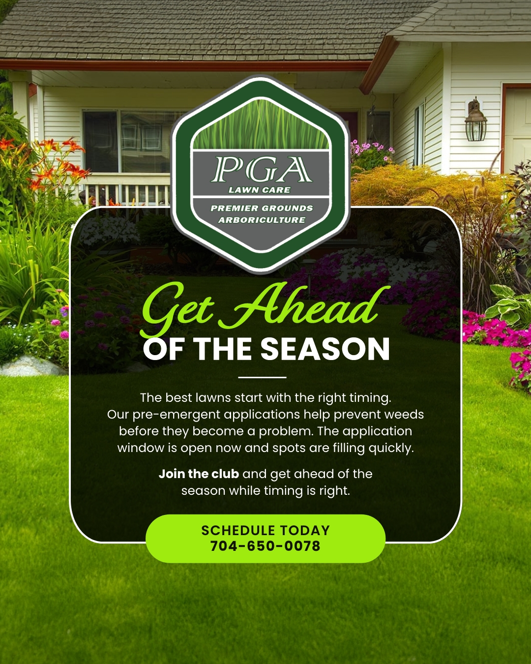 PGA Lawn Care Facebook ad