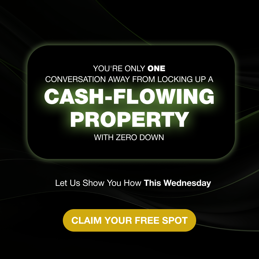Andrew Schlag Facebook ad: Cashflowing Properties Without Banks Or Credit?