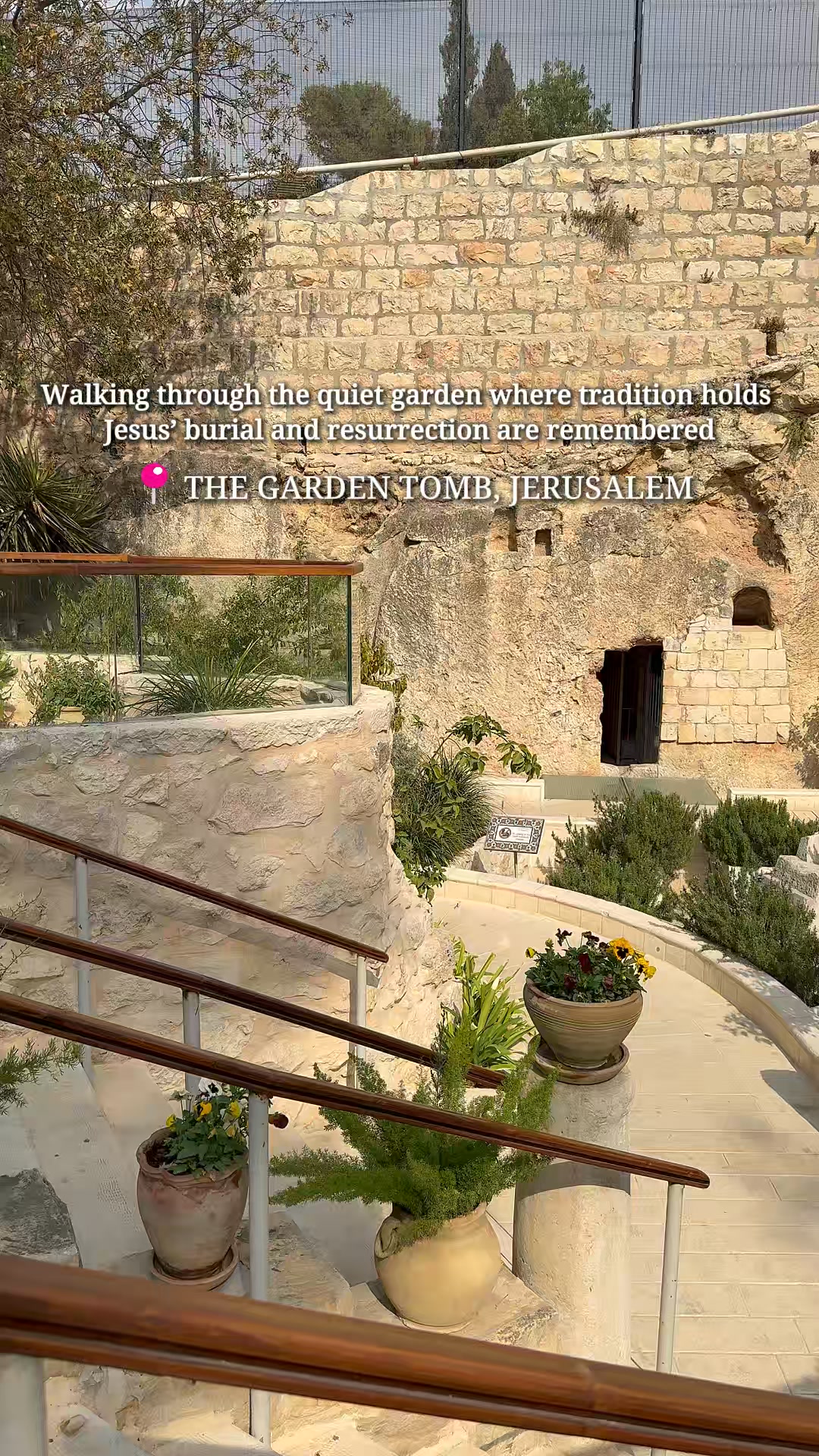 Spirit of the Holy Land Facebook ad: The Garden Tomb in Jerusalem is believed by…