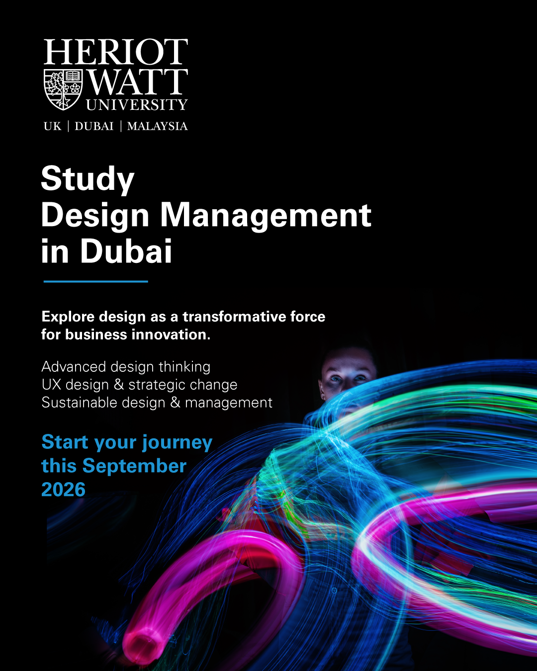 Heriot-Watt University Dubai Campus Facebook ad