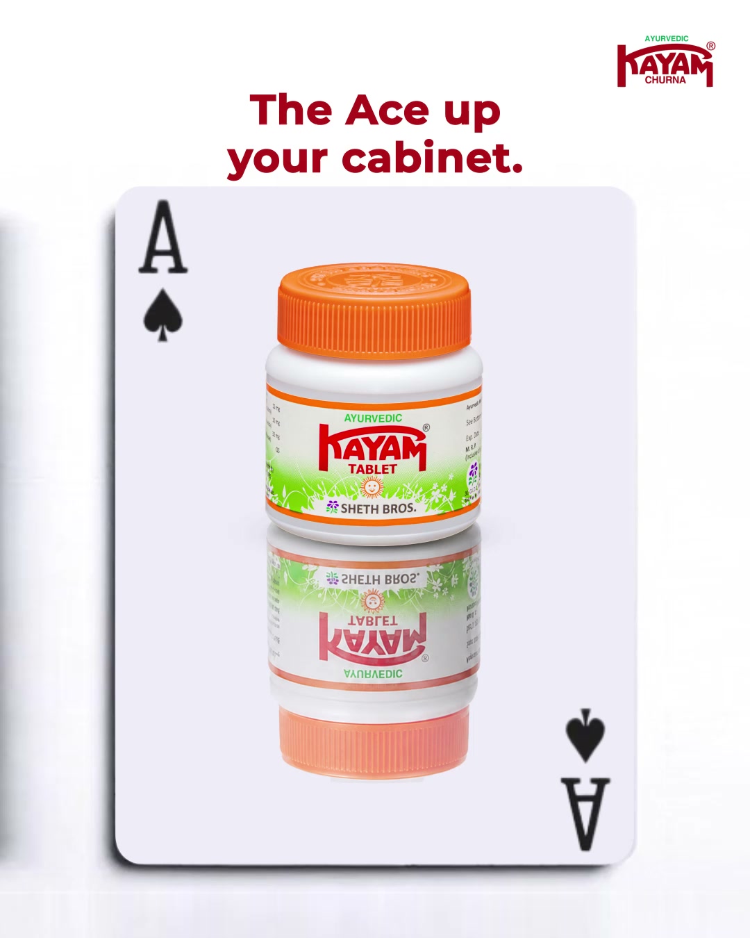 Kayam Churna Facebook ad: The Ace up your cabinet.