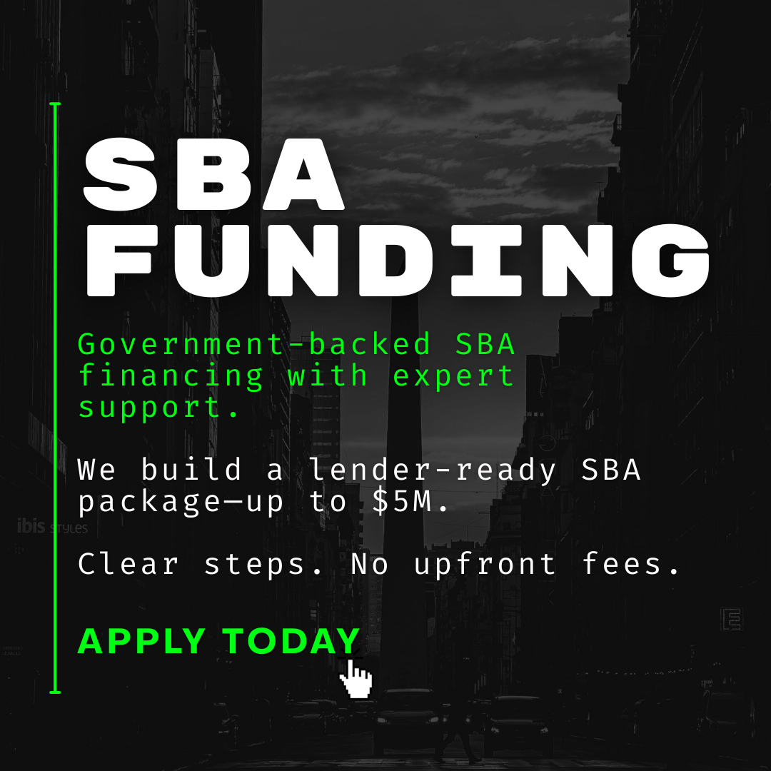 Berkman Financial Facebook ad: SBA Loans 50K-5M