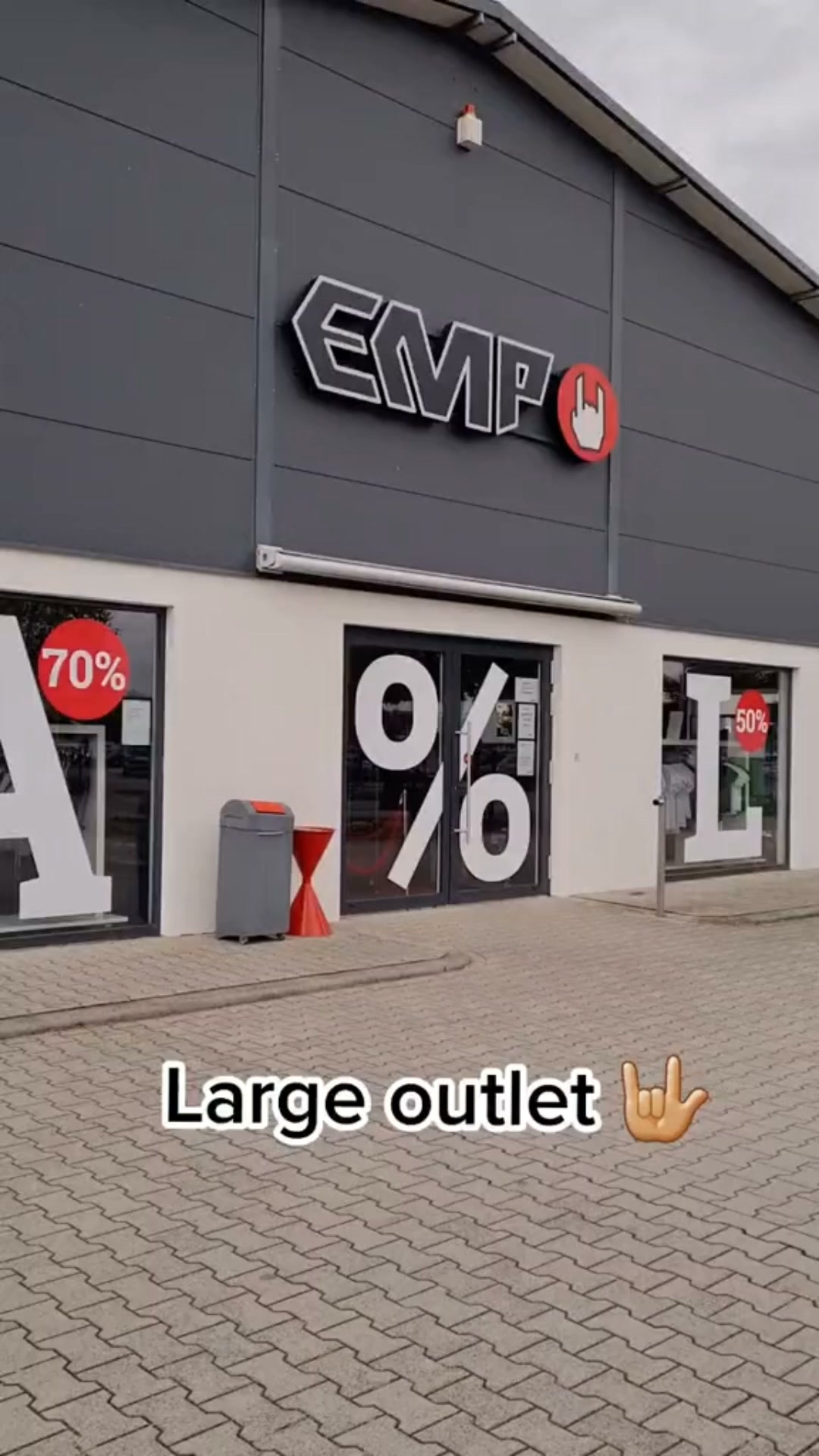 Rock Merch Vault Facebook ad: 80% Off Everything at EMP - Your Fandom, Your Rules