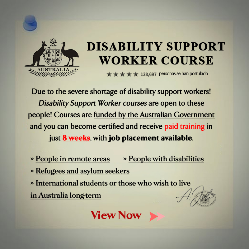 Universal-assistant Facebook ad: Disability Support Worker courses
