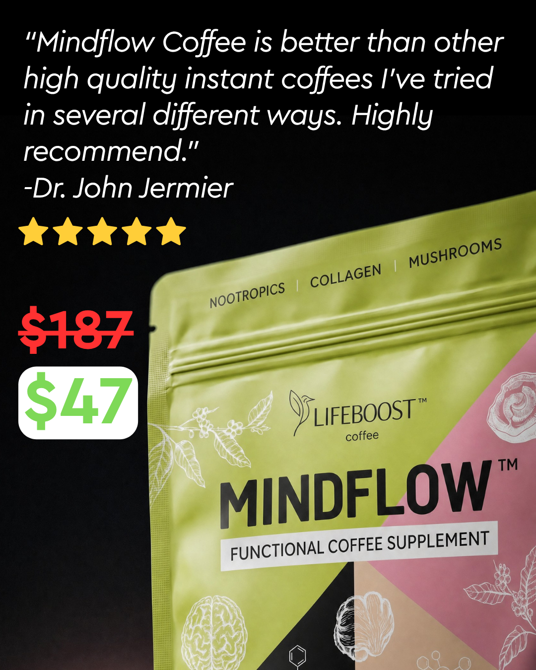 Lifeboost Coffee Facebook ad