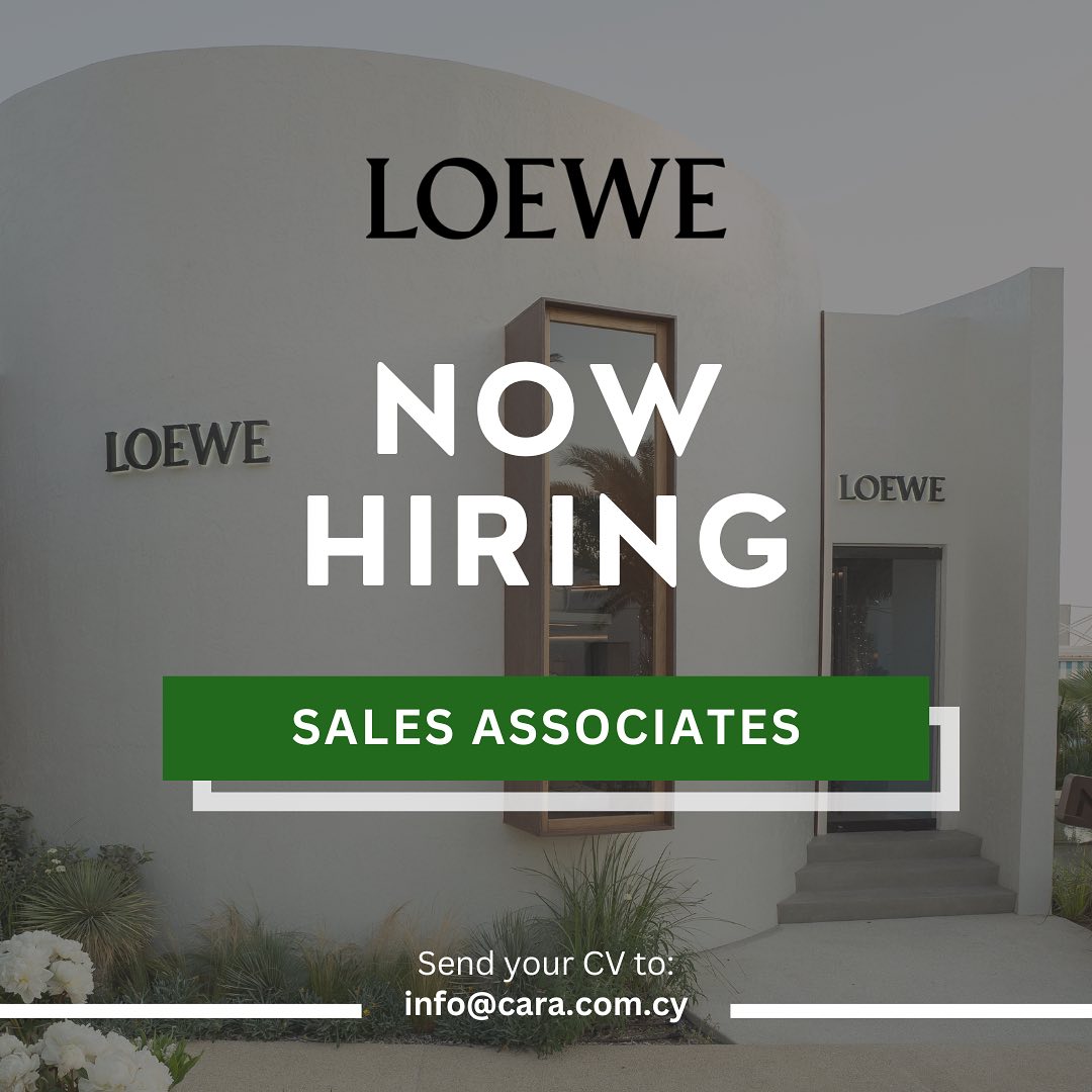 Cara Cyprus Facebook ad: Job Position: Sales Associate at LOEWE Cyprus