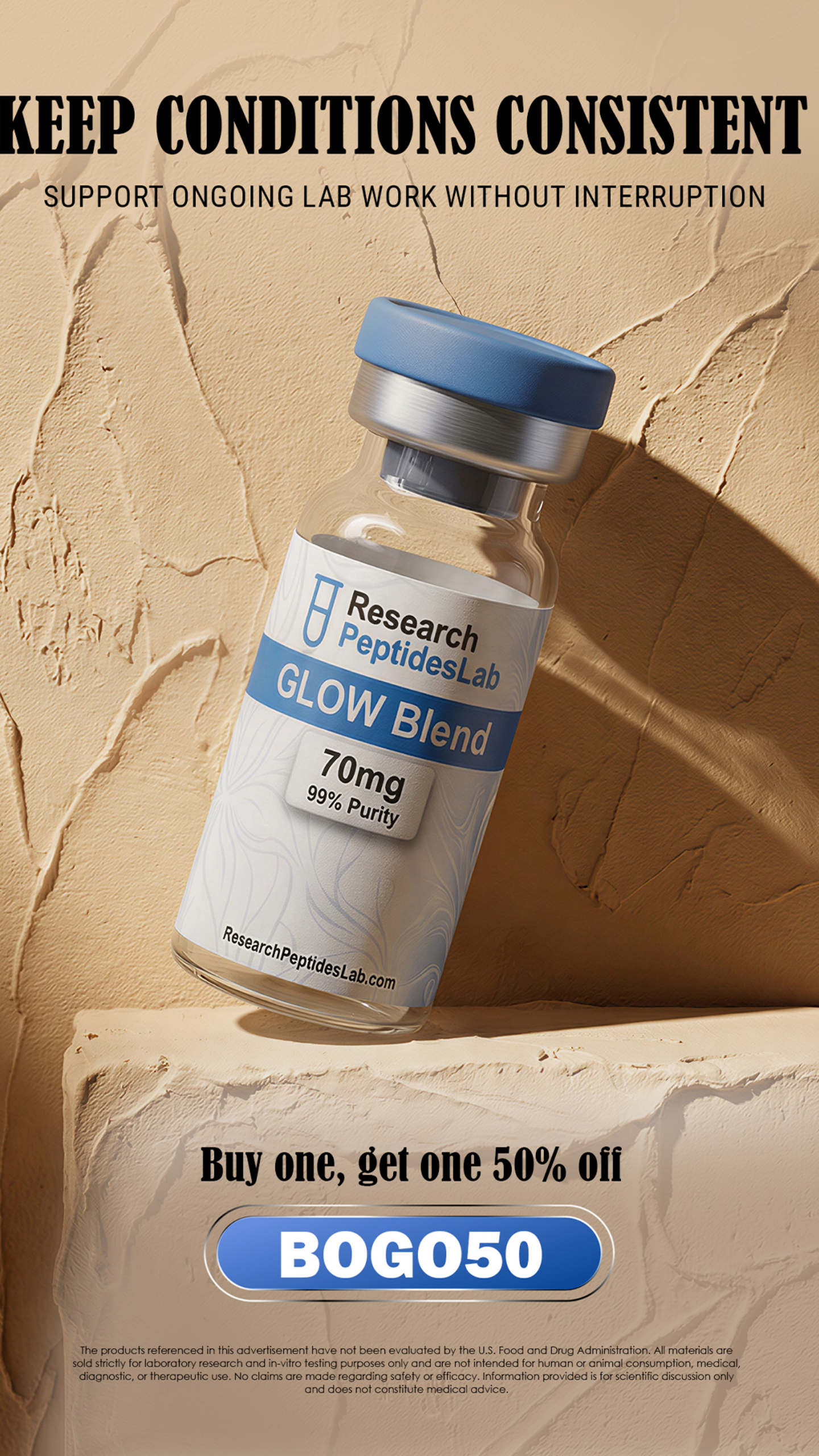Research Peptides Lab Facebook ad